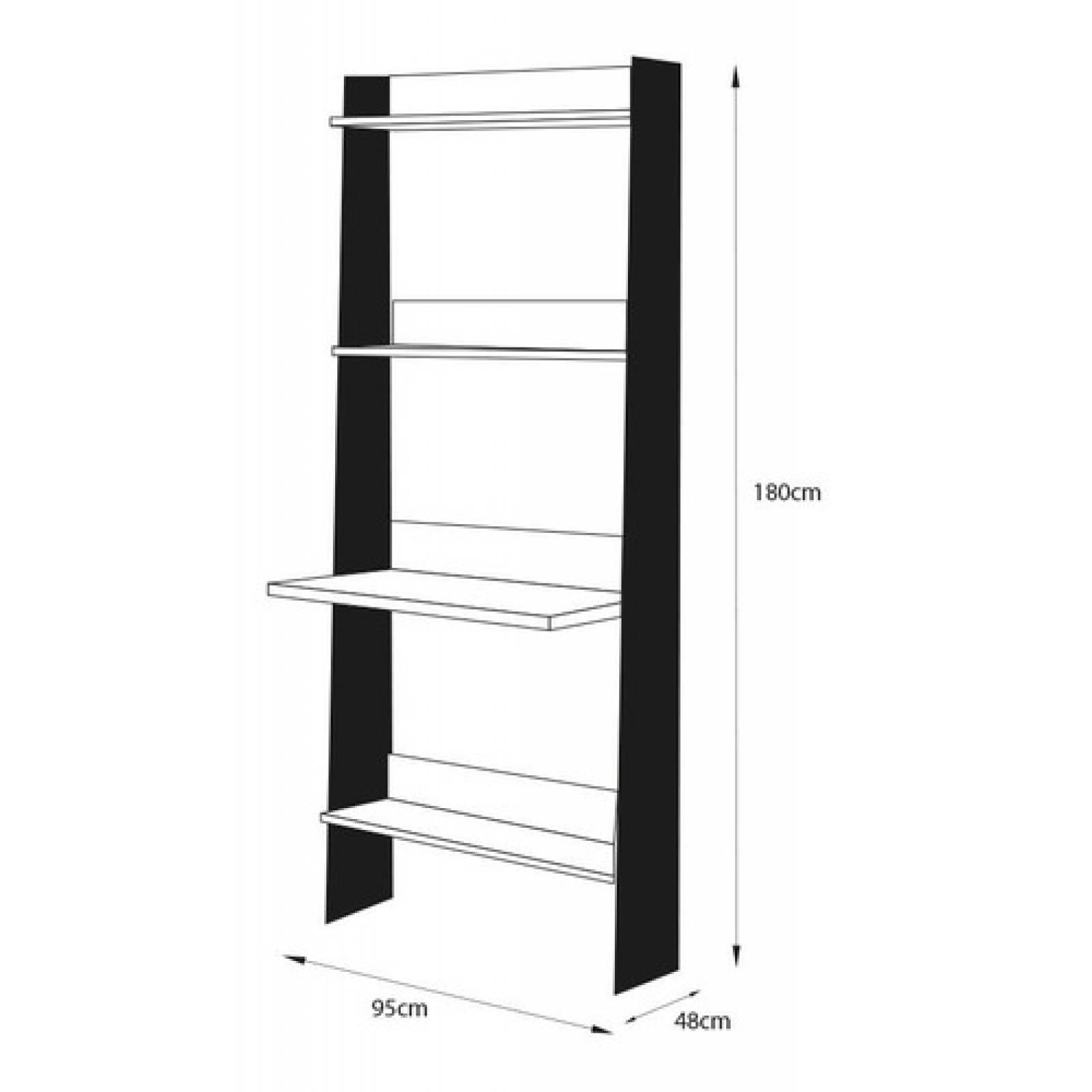 Librero Minimalista Con Repisa Para Laptop Tugow