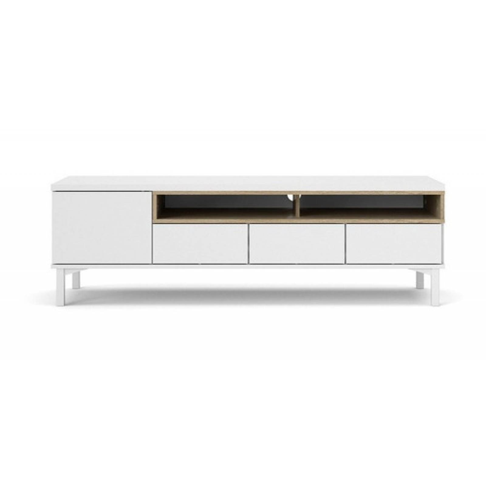 Mueble Para Tv Blanco Minimalista Tugow Envío Gratis