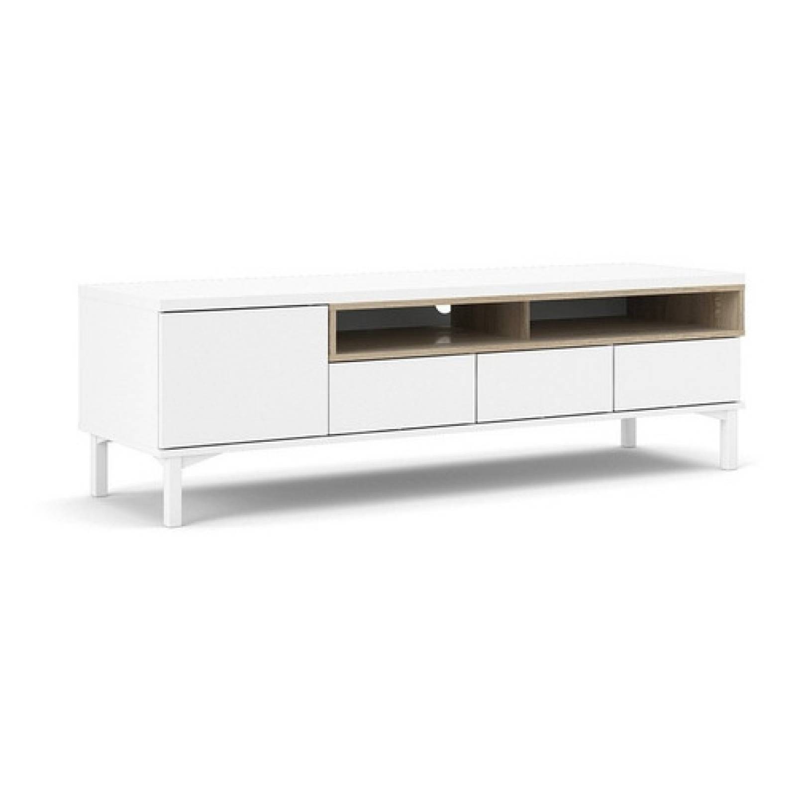 Mueble Para Tv Blanco Minimalista Tugow Envío Gratis