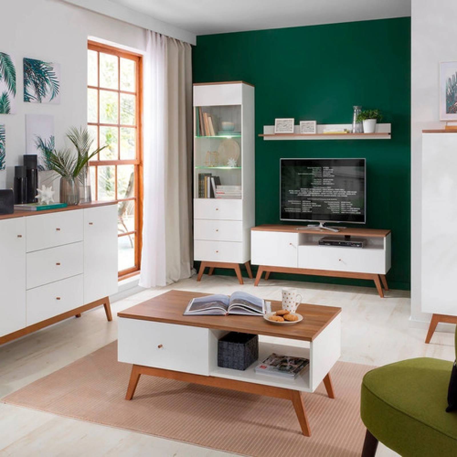 Vitrina Sola Moderna Elegante Tugow Envío Gratis