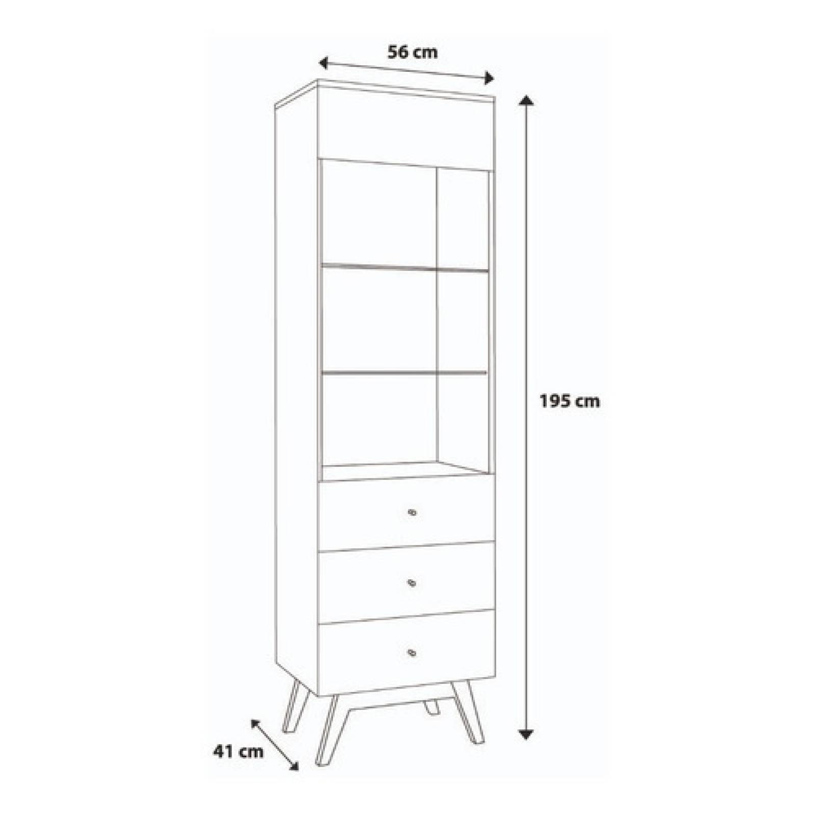 Vitrina Sola Moderna Elegante Tugow Envío Gratis