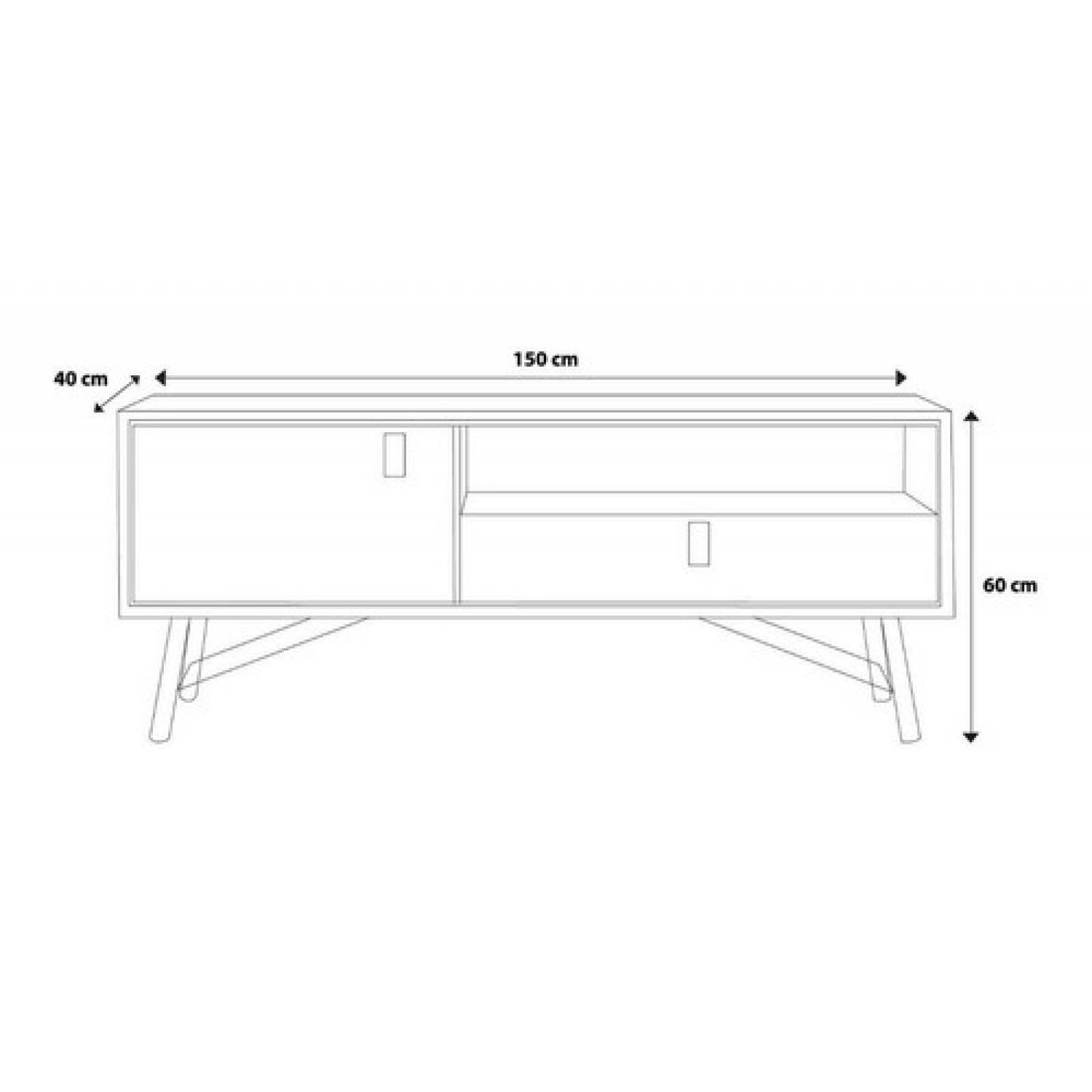 Mesa Blanca Para Tv Estilo Minimalista Envío Gratis