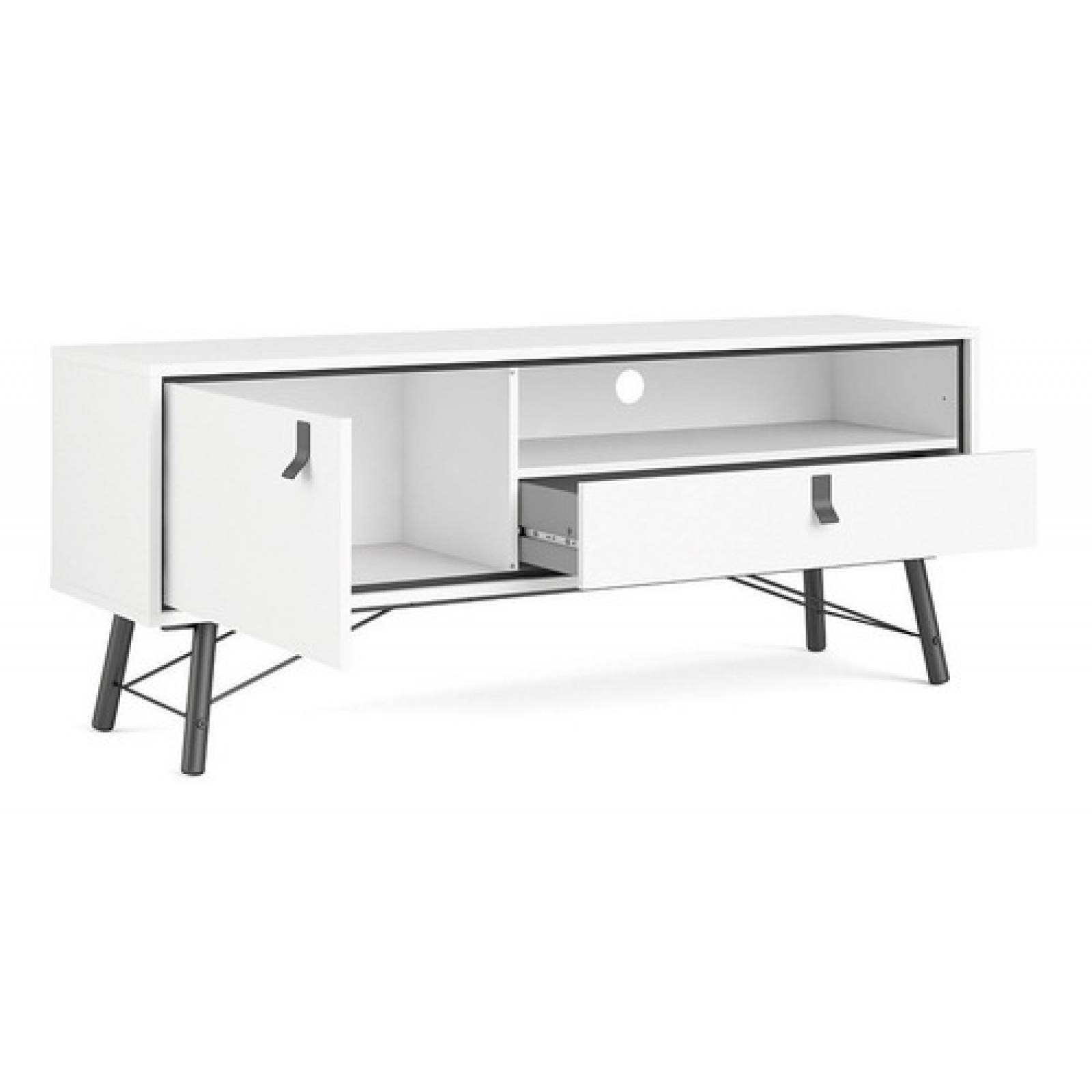 Mesa Blanca Para Tv Estilo Minimalista Envío Gratis