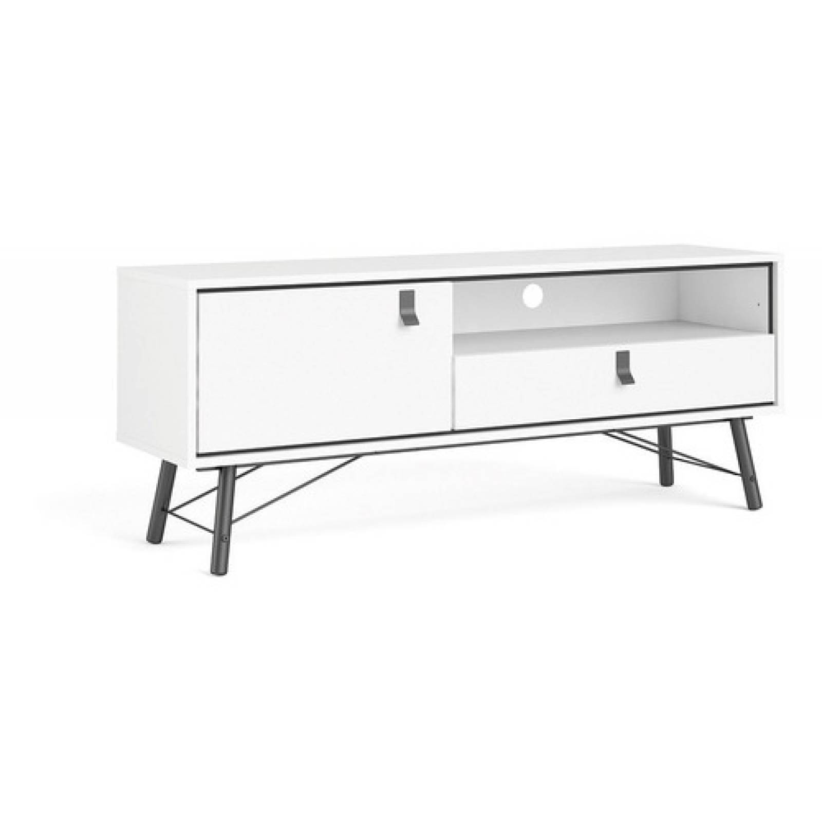 Mesa Blanca Para Tv Estilo Minimalista Envío Gratis