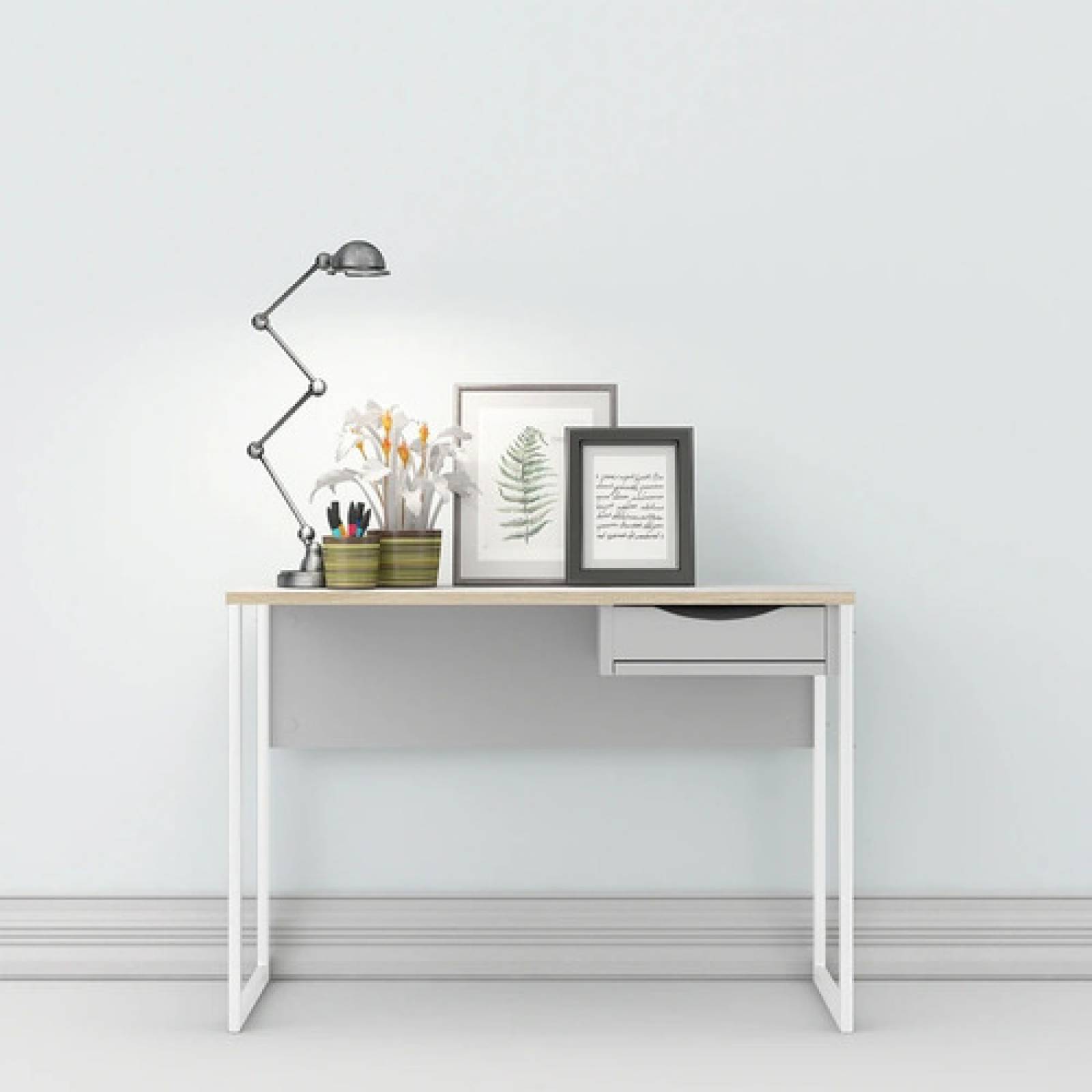 Escritorio Blanco Minimalista Para Oficina Envío Gratis 