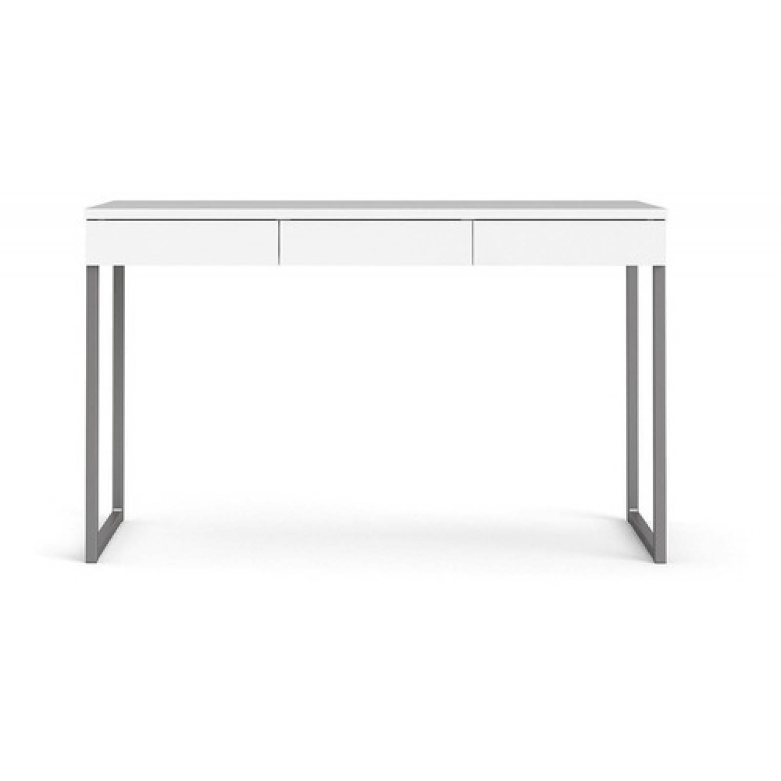 Escritorio Blanco Minimalista Con Patas De Acero Tugow 