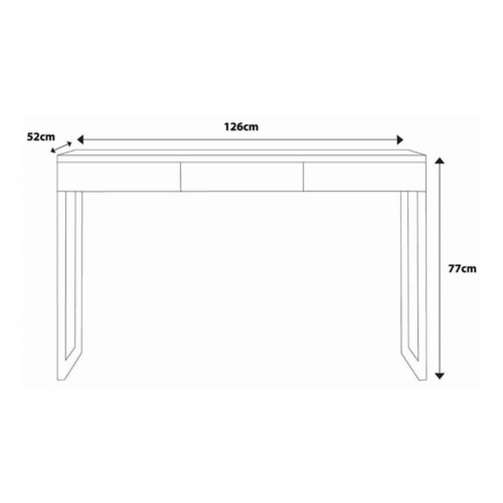 Escritorio Blanco Minimalista Con Patas De Acero Tugow 