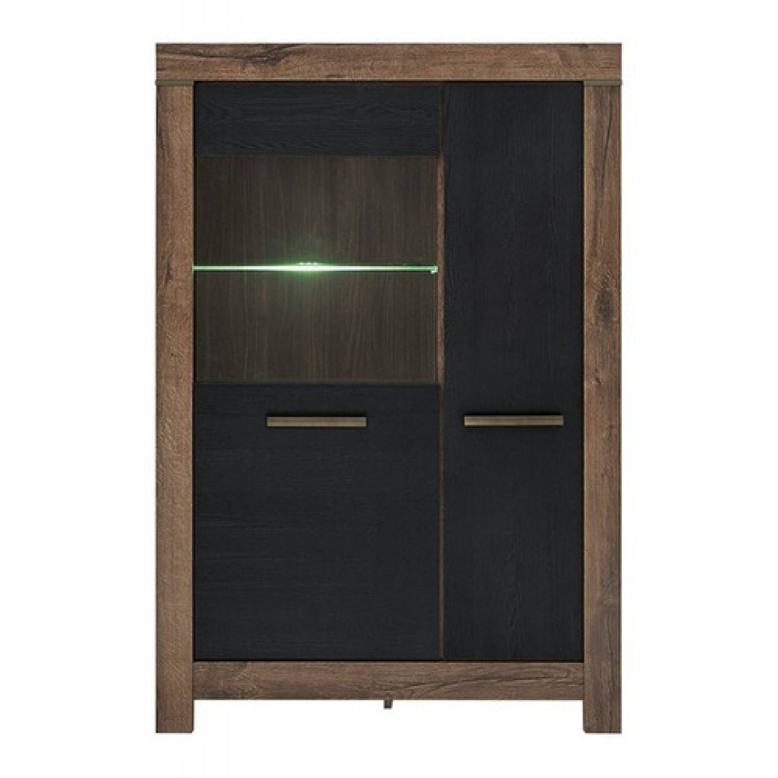 Vitrina Exhibidora Estilo Nordico Con Sistema De Iluminacion
