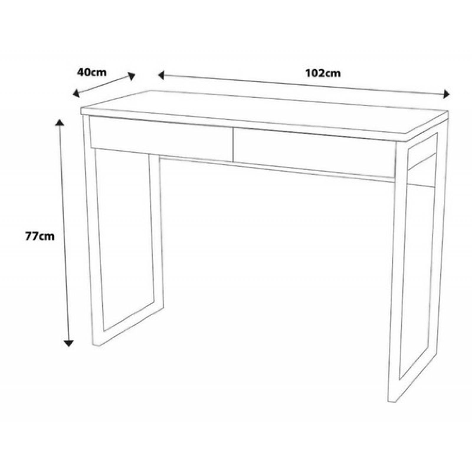 Escritorio Con Cajones Blanco Minimalista Metal De Calidad