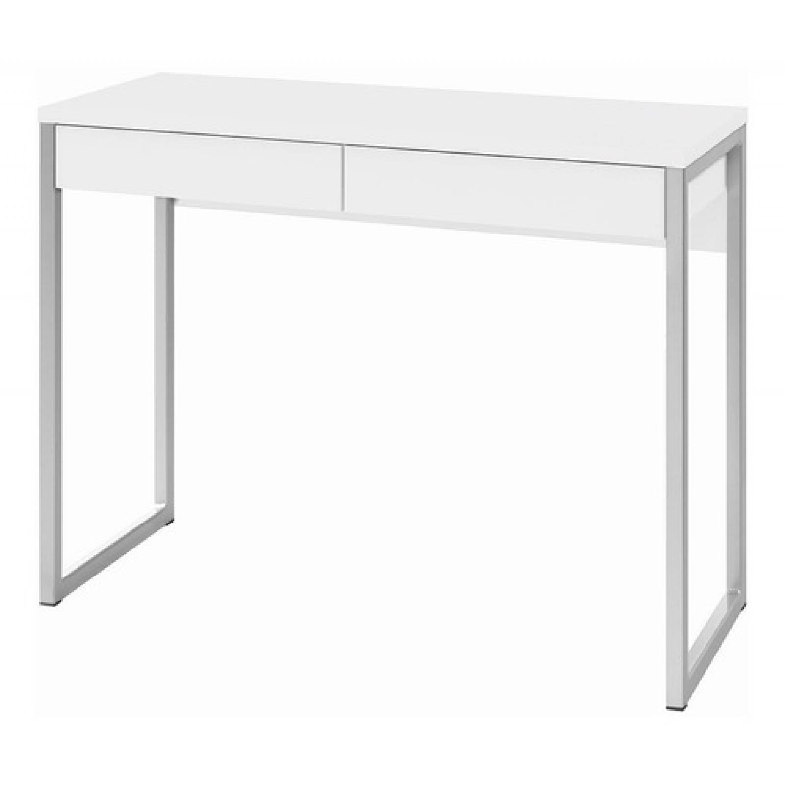 Escritorio Con Cajones Blanco Minimalista Metal De Calidad