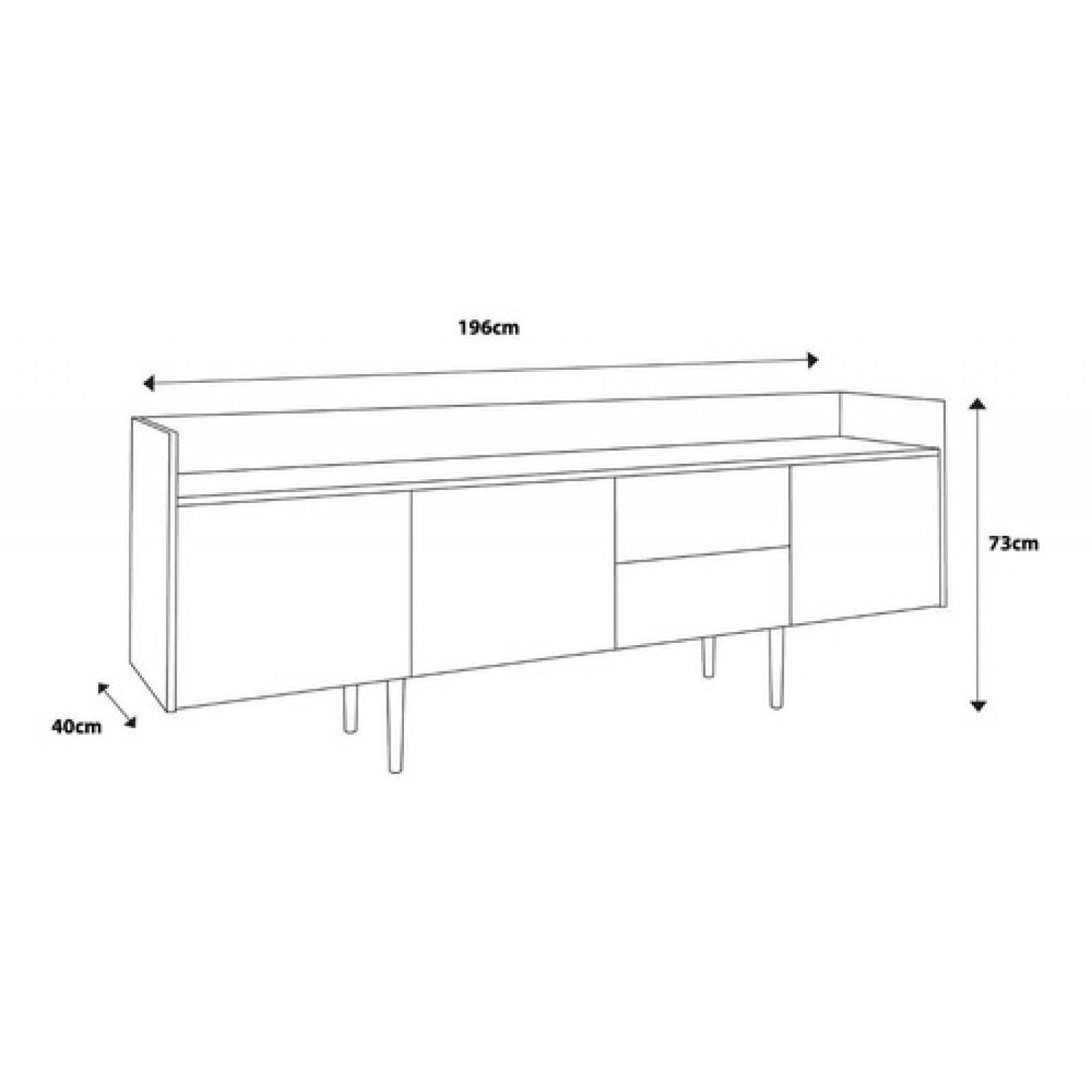 Mueble Para Tv Cajonera Para Sala Minimalista Blanca Tugow