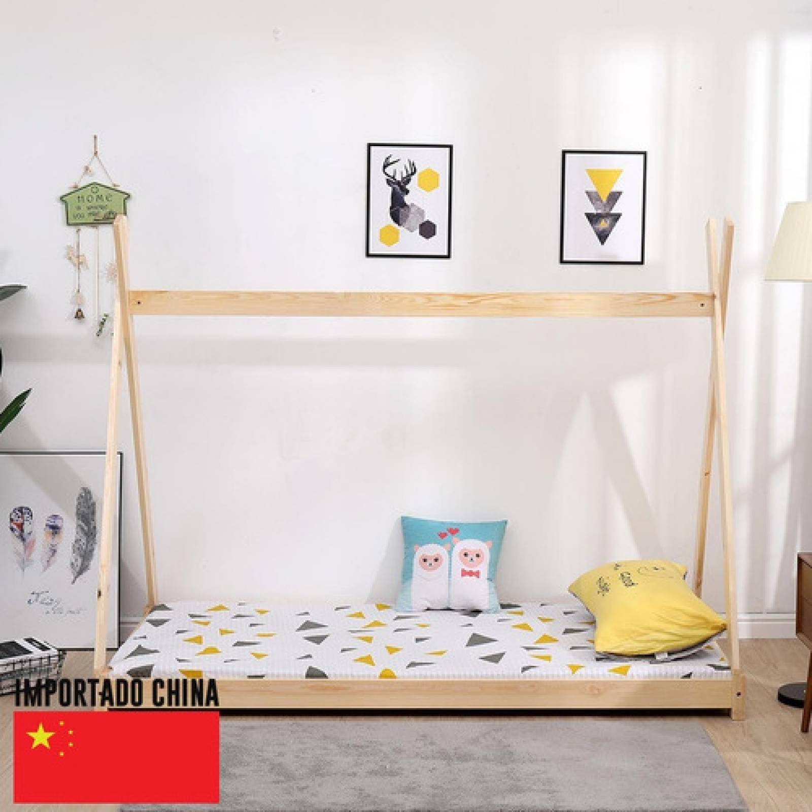 Cama Baja Altura Practica Infantil Diseño Teep Tugow