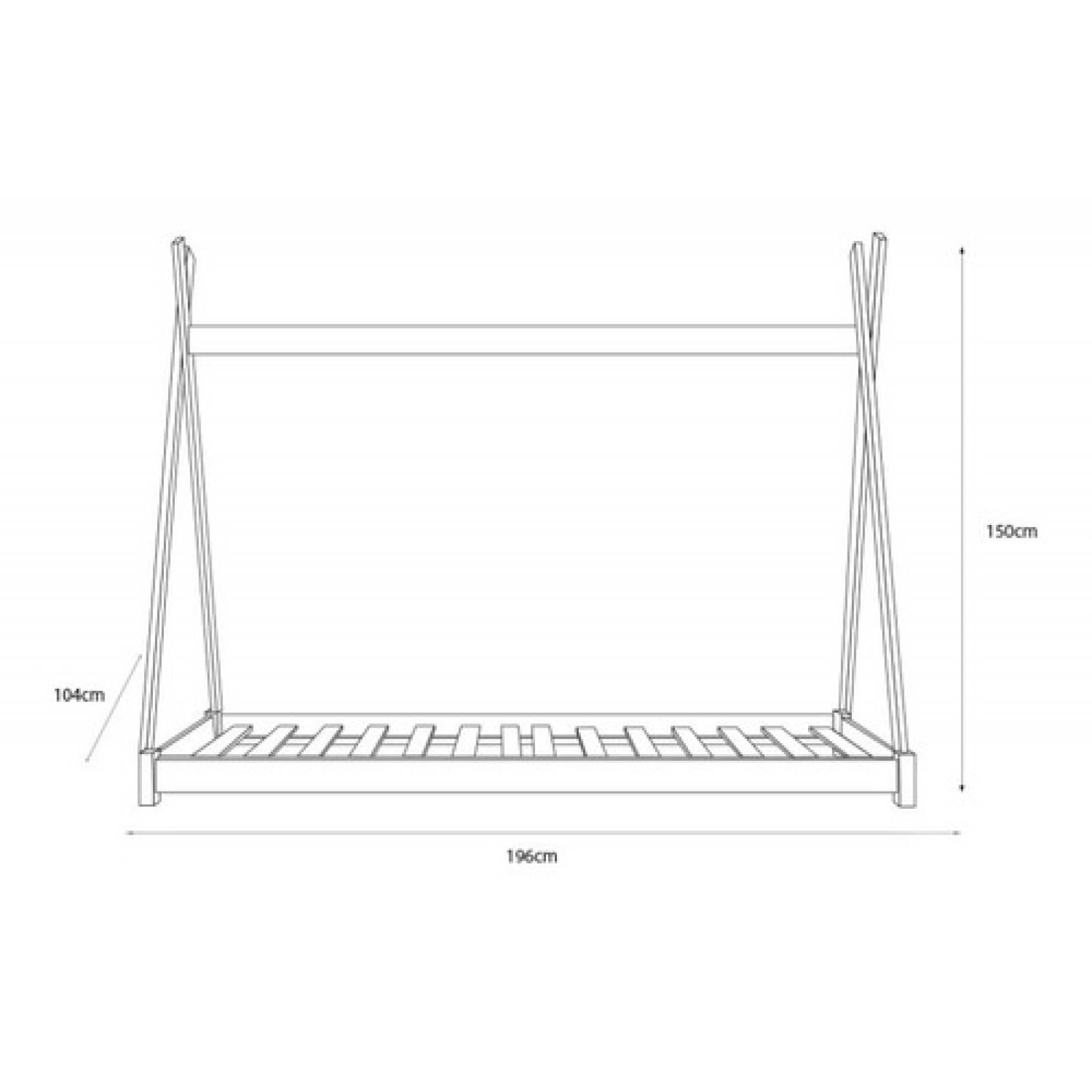 Cama Baja Altura Practica Infantil Diseño Teep Tugow