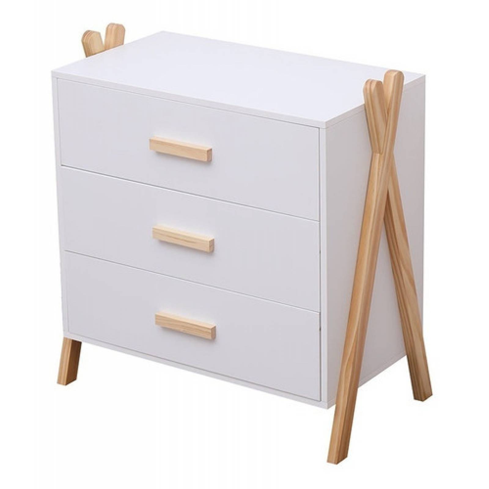 Mueble Cajonera Practica Infantil De 3 Cajones Tugow