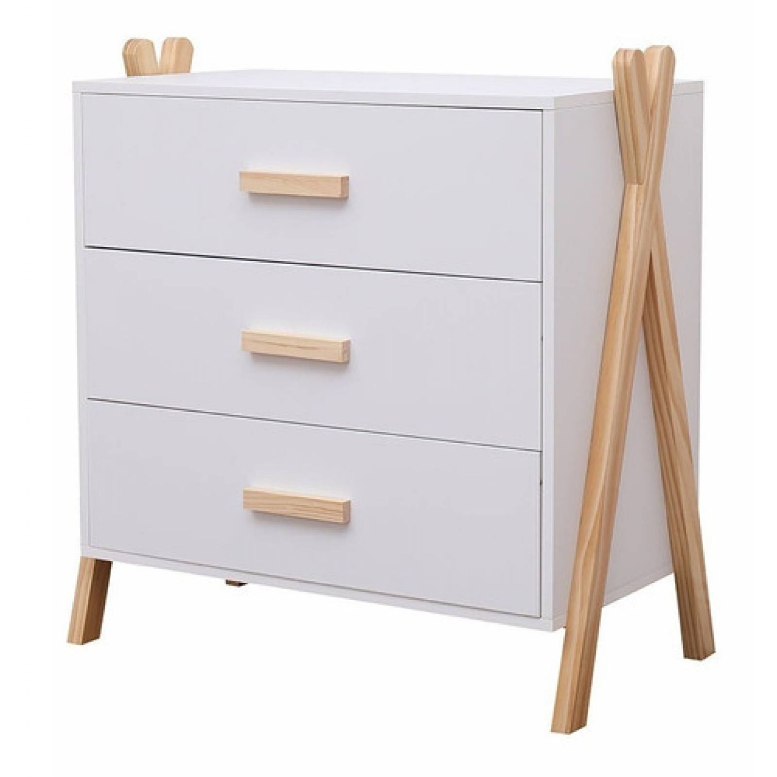 Mueble Cajonera Practica Infantil De 3 Cajones Tugow