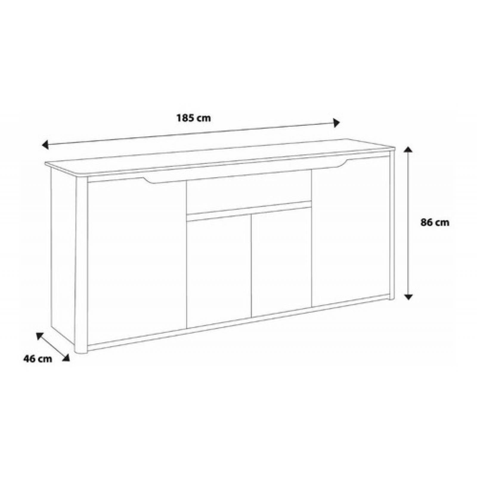 Mueble Para Sala Cajonera De Madera Minimalista Con Envío