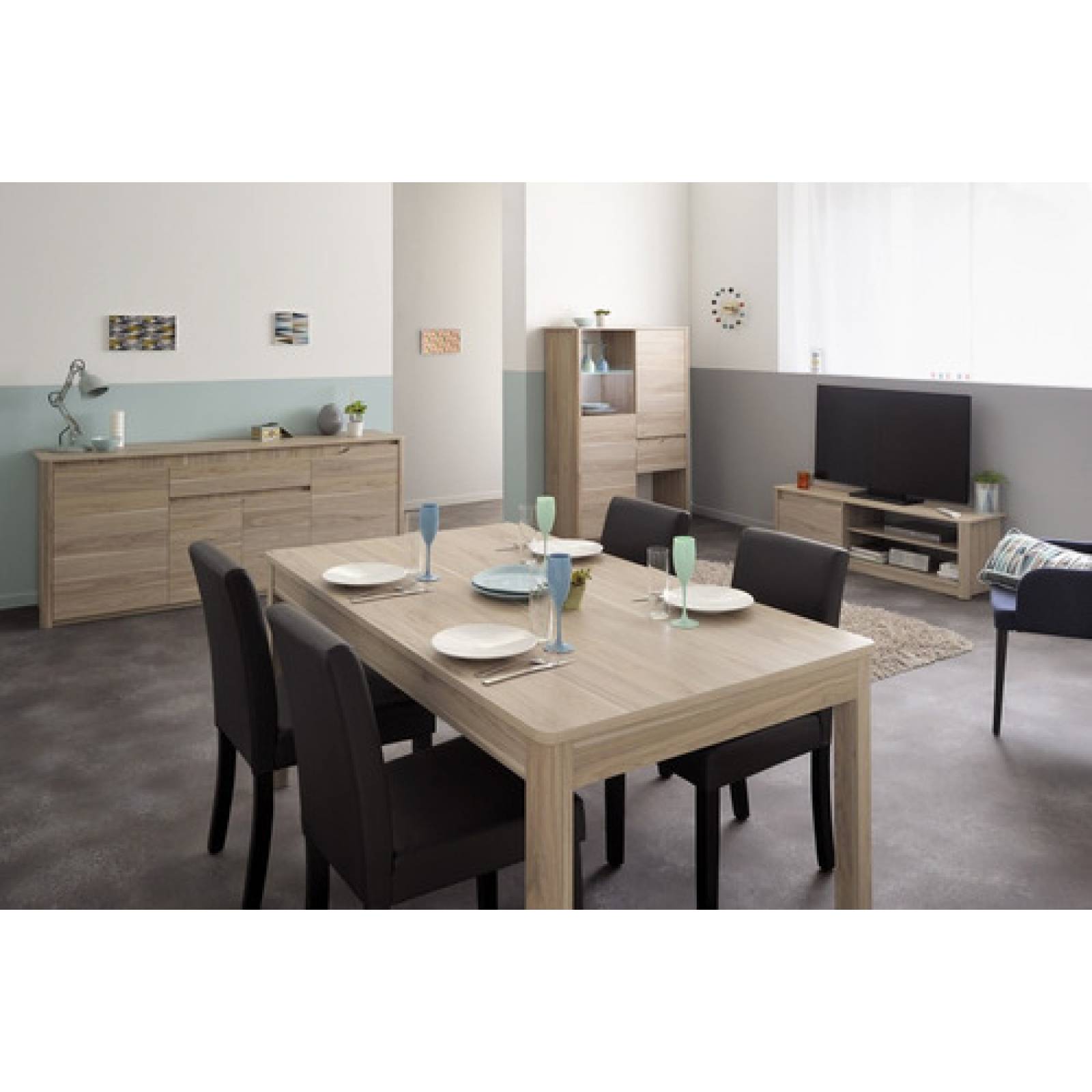 Mueble Para Sala Cajonera De Madera Minimalista Con Envío