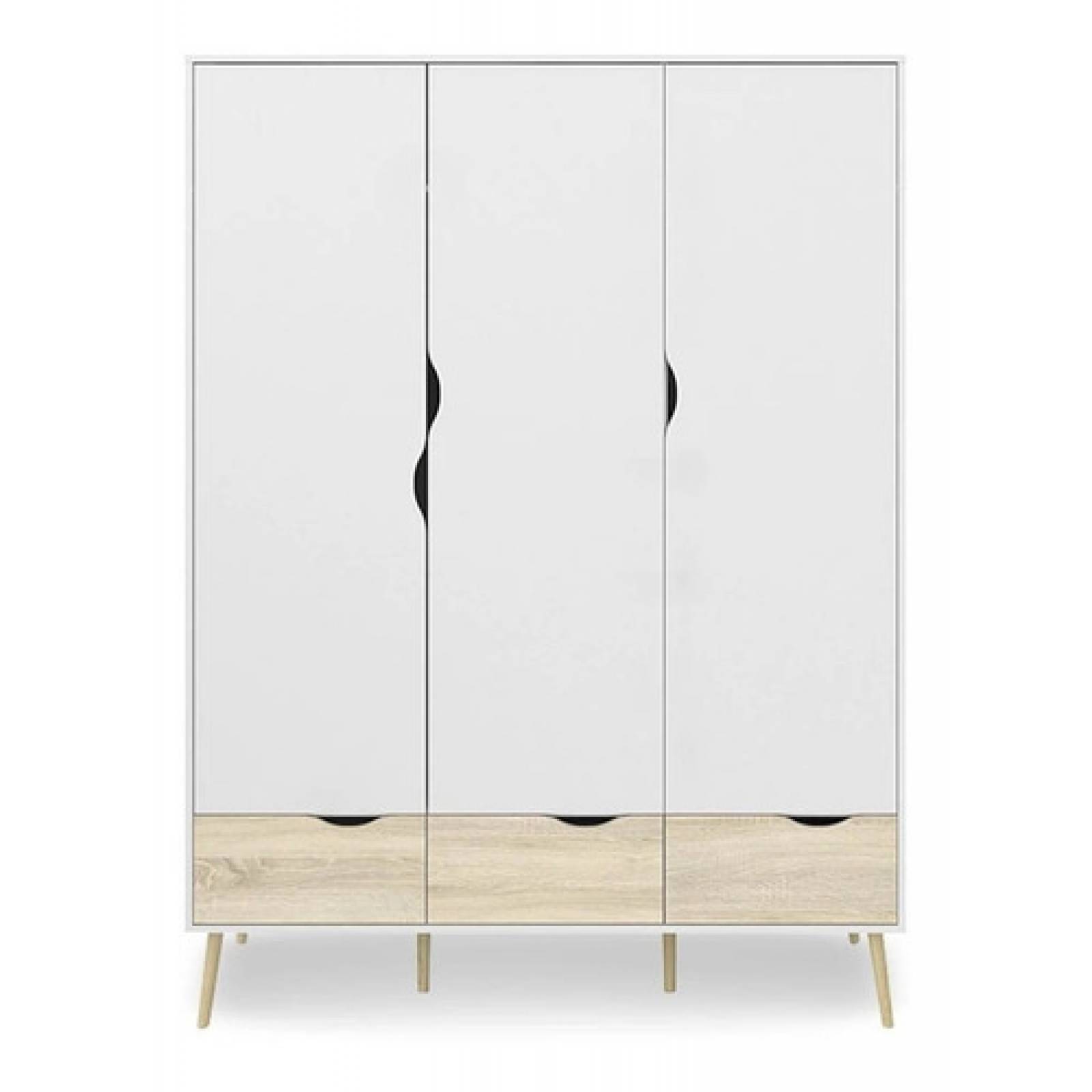 Clóset Madera Blanco Ropero Minimalista Tugow Envío Gratis