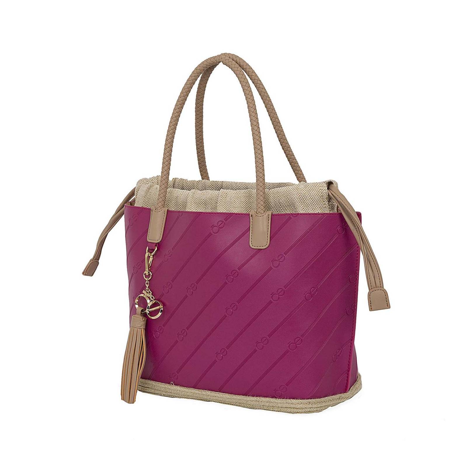 Bolsa Tote Cloe 2-en-1 Monograma MAGENTA