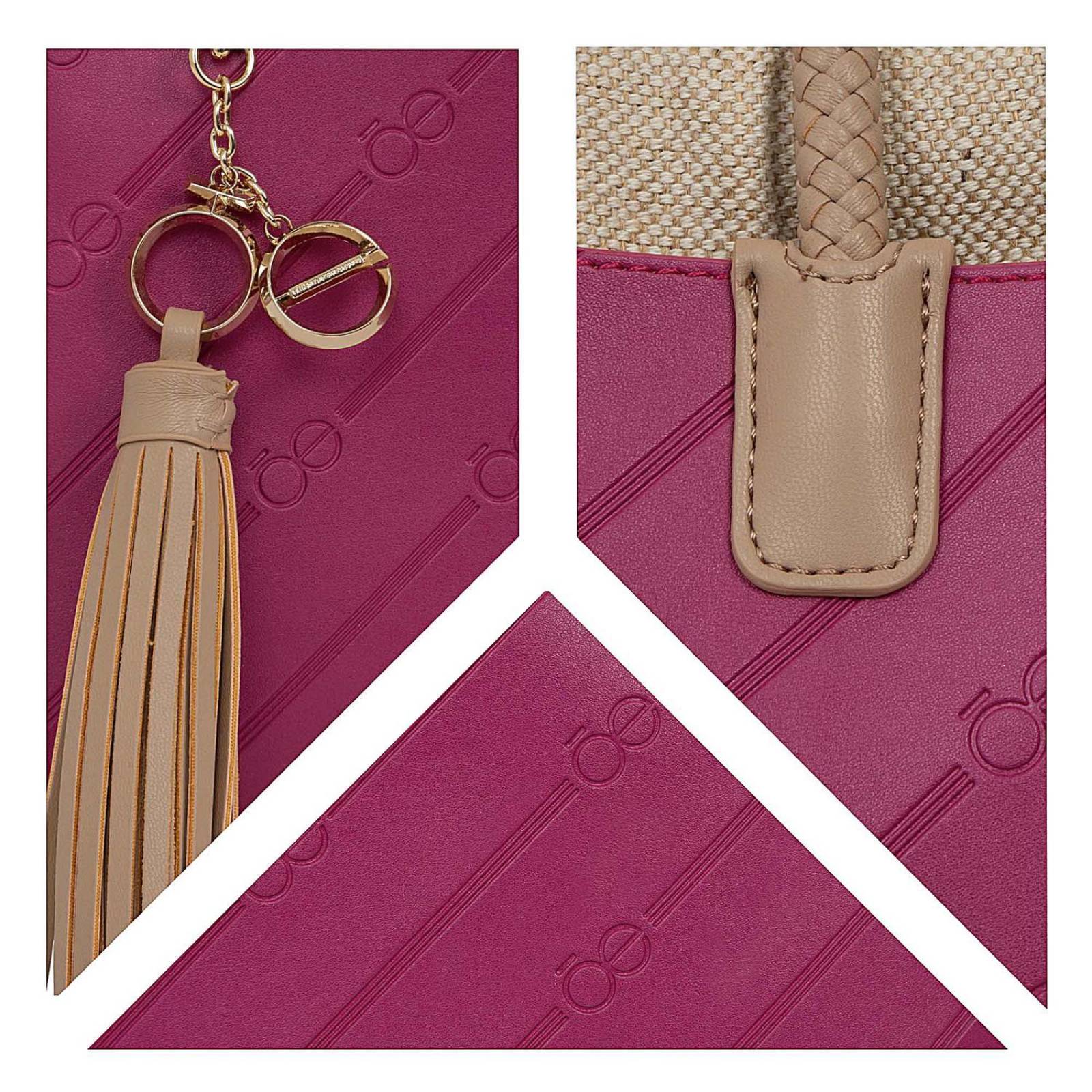 Bolsa Tote Cloe 2-en-1 Monograma MAGENTA