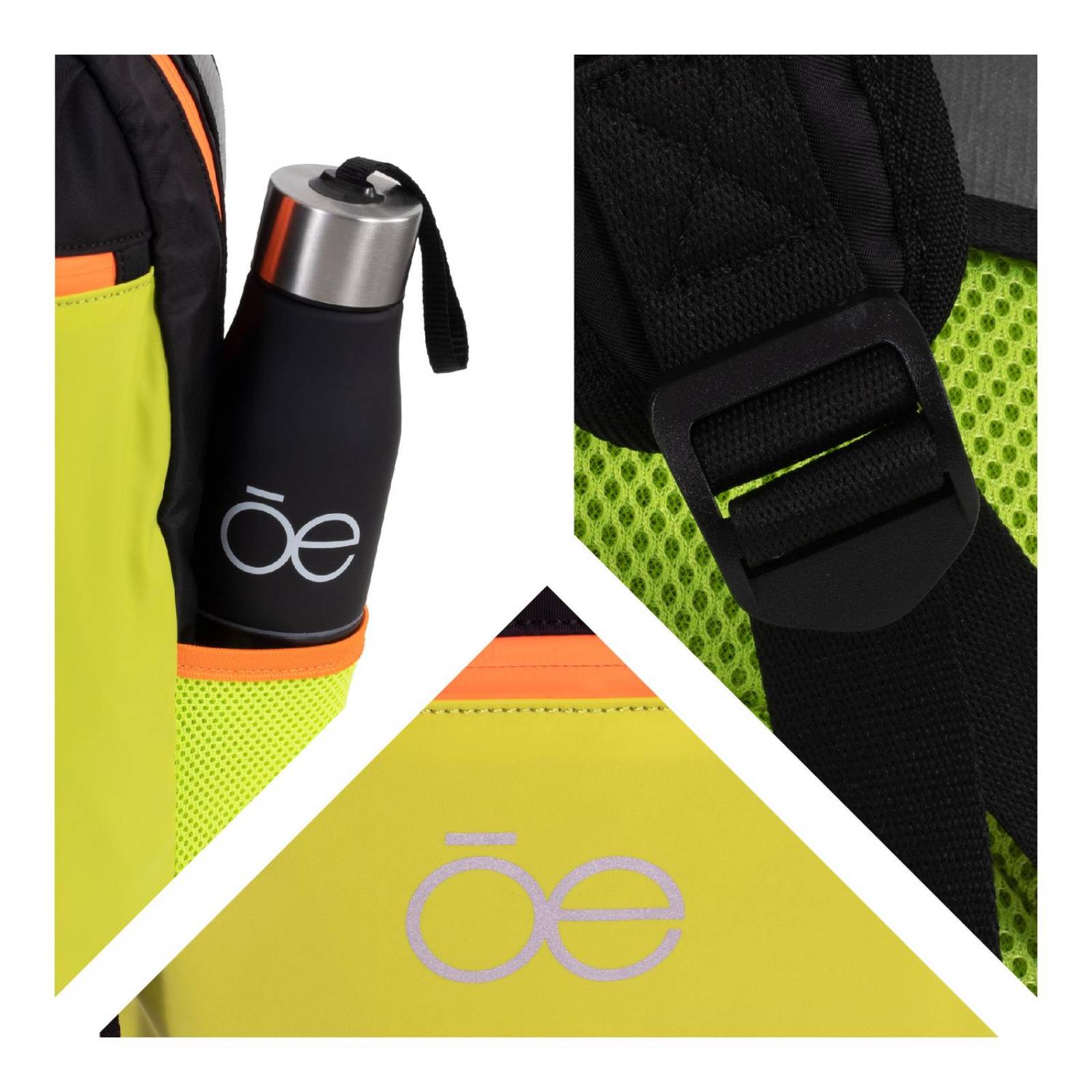 Mochila Cloe Apilable Detalles Reflejantes 