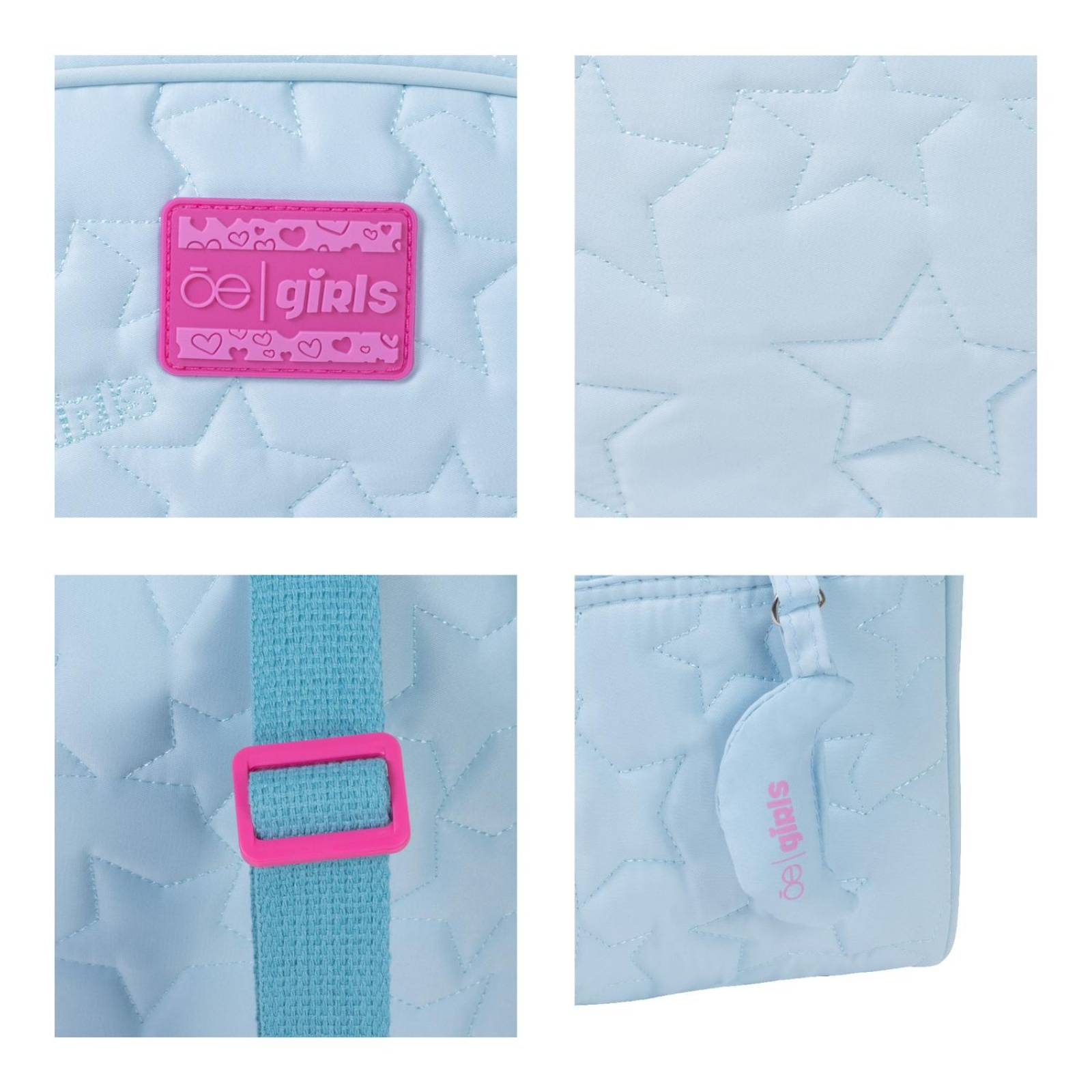 Mochila Cloe Girls Niña Bordado Estrella AZUL