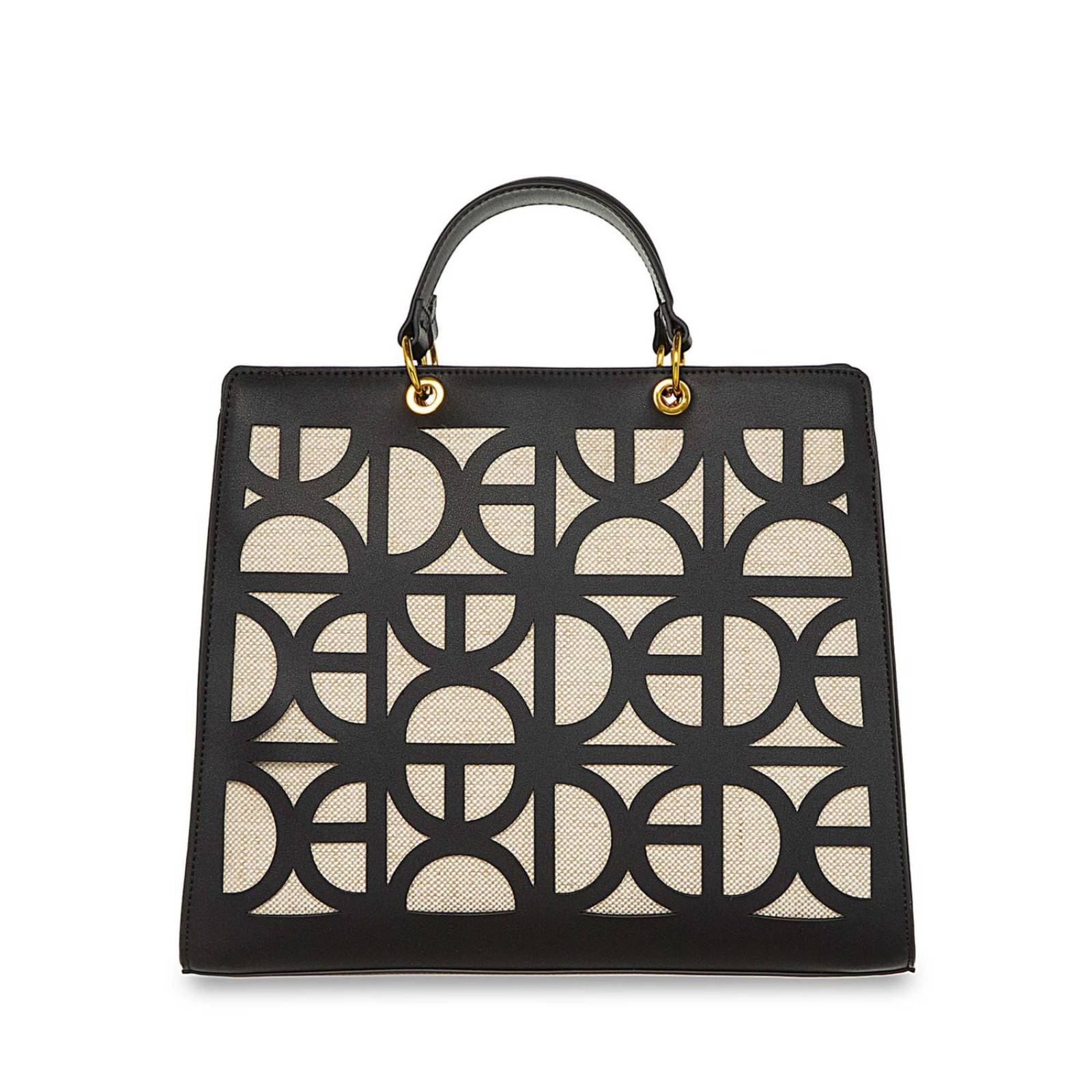 Bolsa Cloe Satchel Grande Tassel Decorativo NEGRO