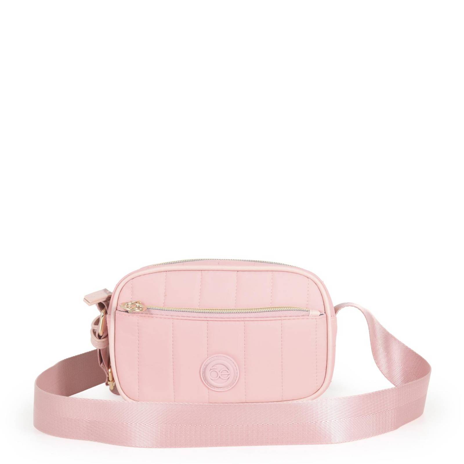 Bolsa Crossbody Cloe Textil Look Acolchado ROSA