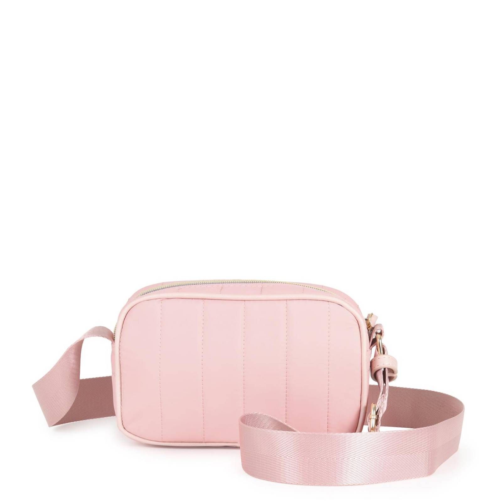 Bolsa Crossbody Cloe Textil Look Acolchado ROSA