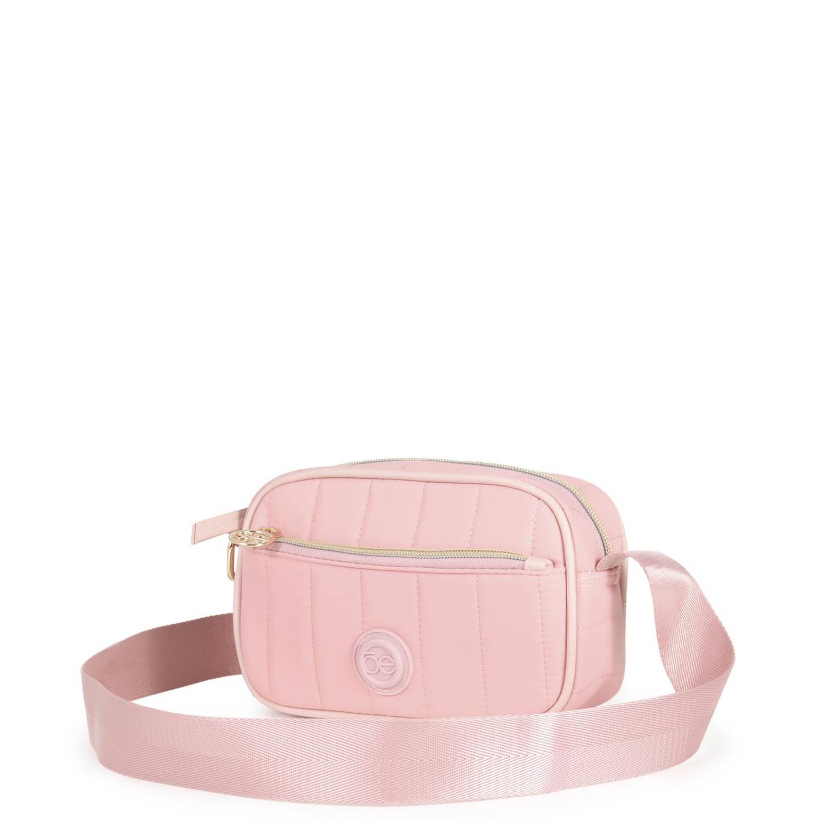 Bolsa Crossbody Cloe Textil Look Acolchado ROSA