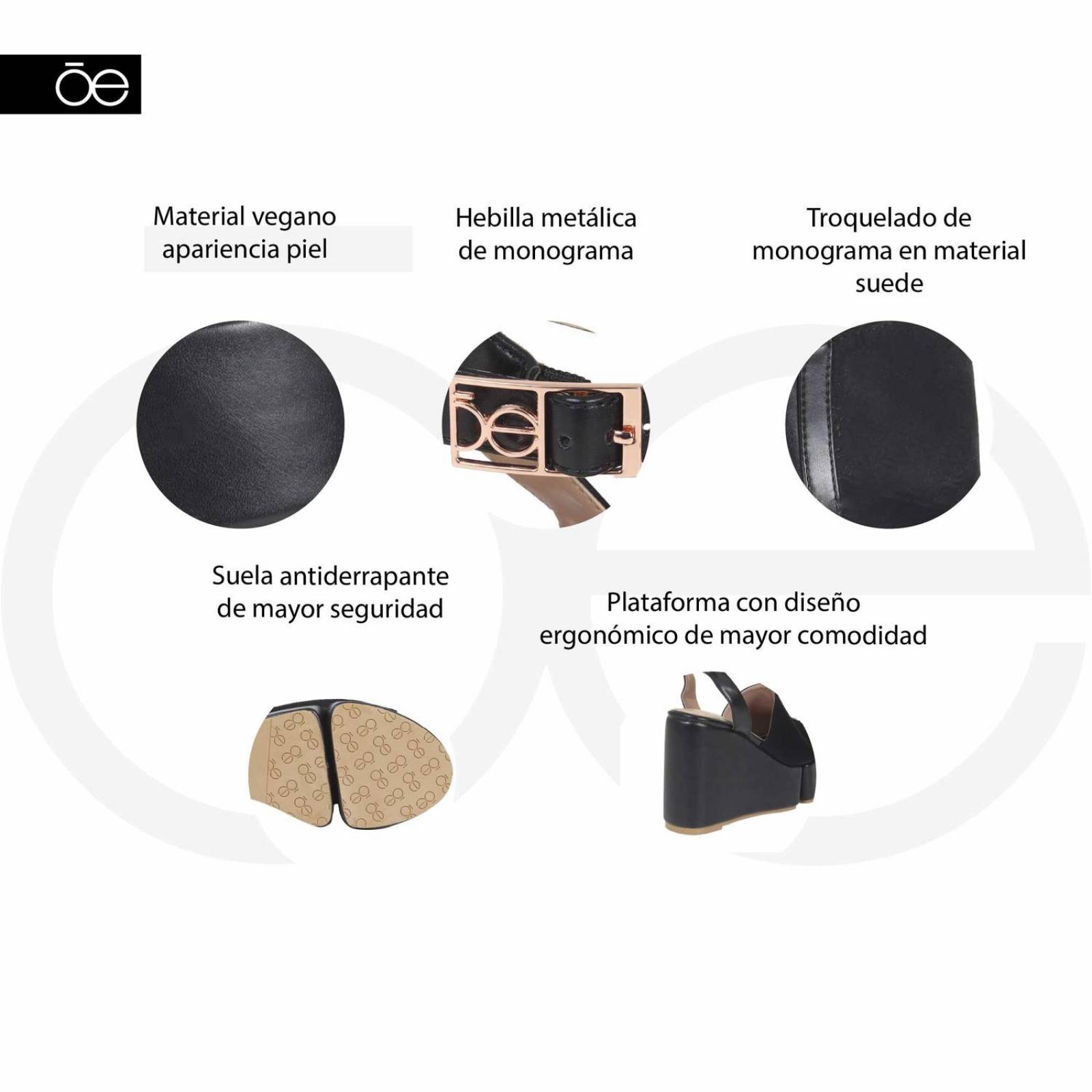 Sandalia Cloe con Plataforma Ergonómica 