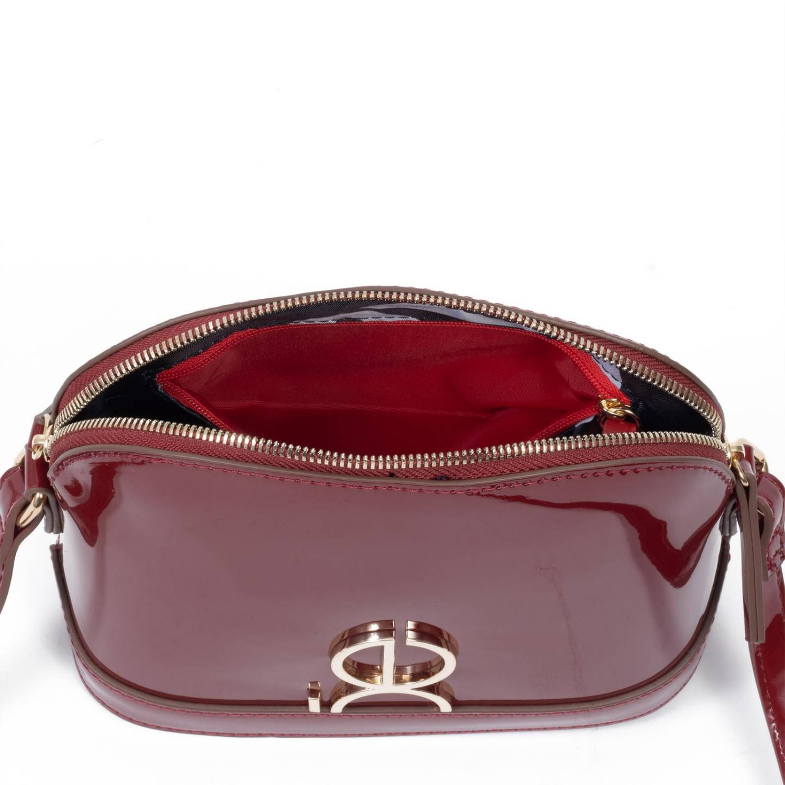 Bolsa Cloe Crossbody Charol Vino