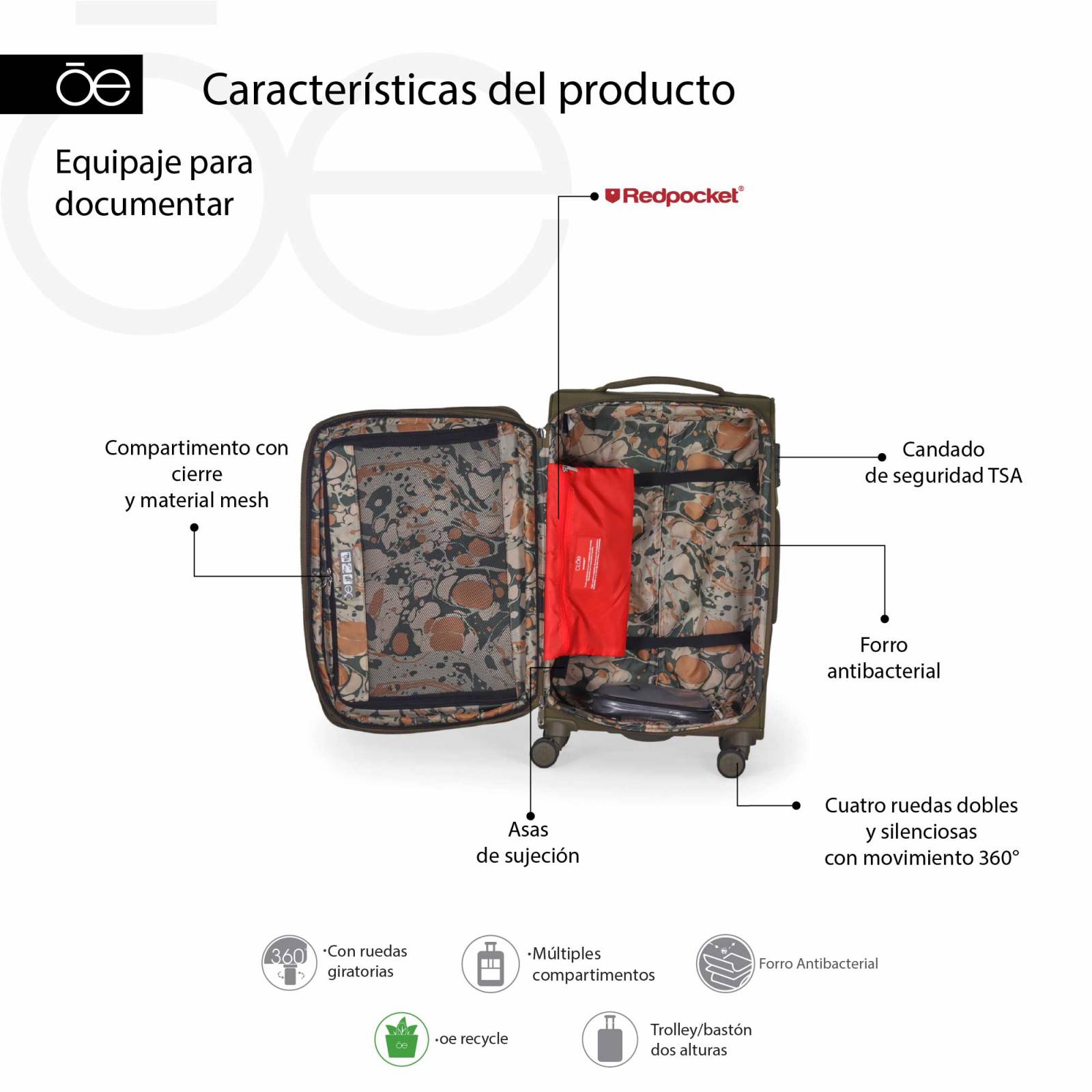 Maleta Cloe Mediana 24" para Documentar