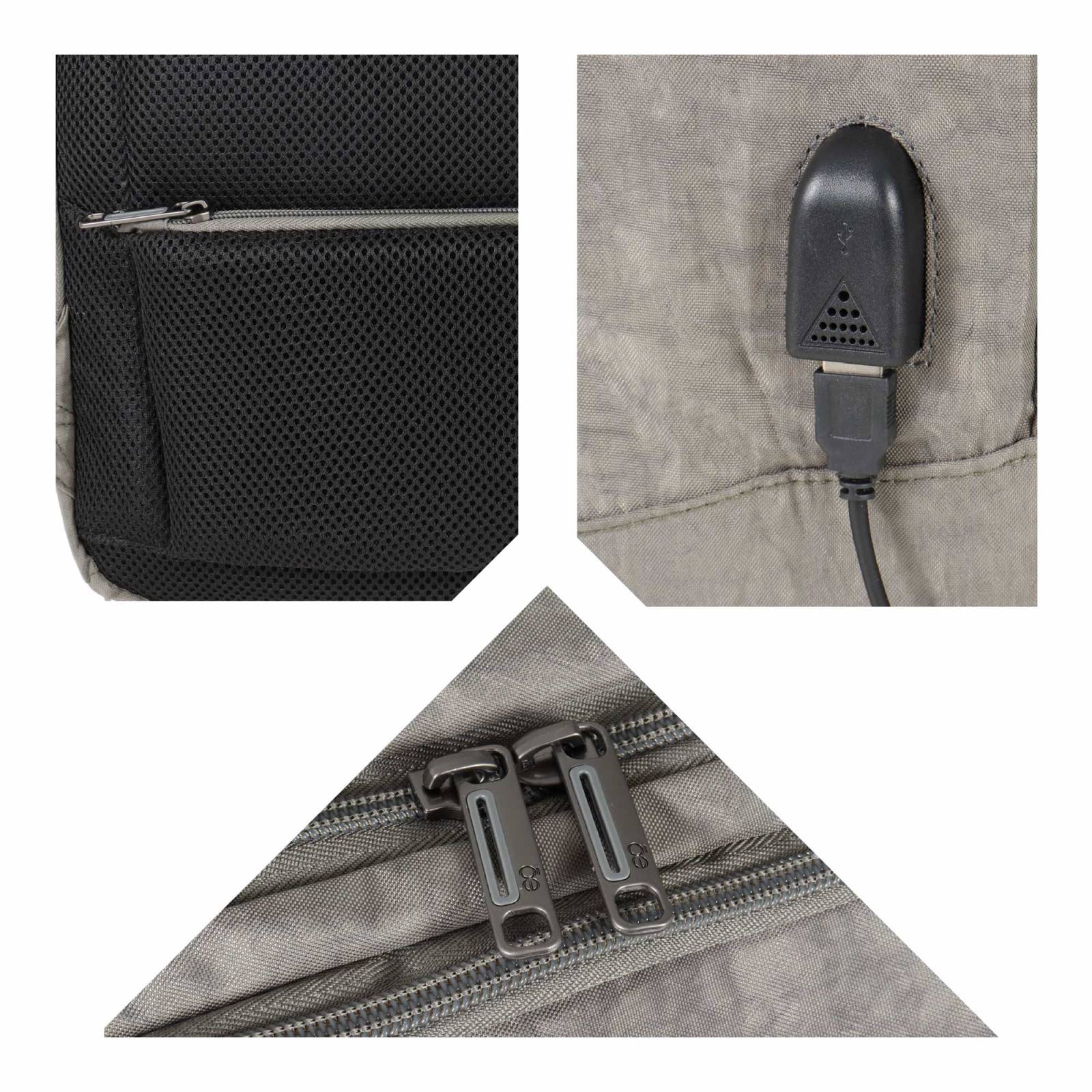 Mochila Cloe Porta Laptop 15" Cintas Webbing color Verde Olivo