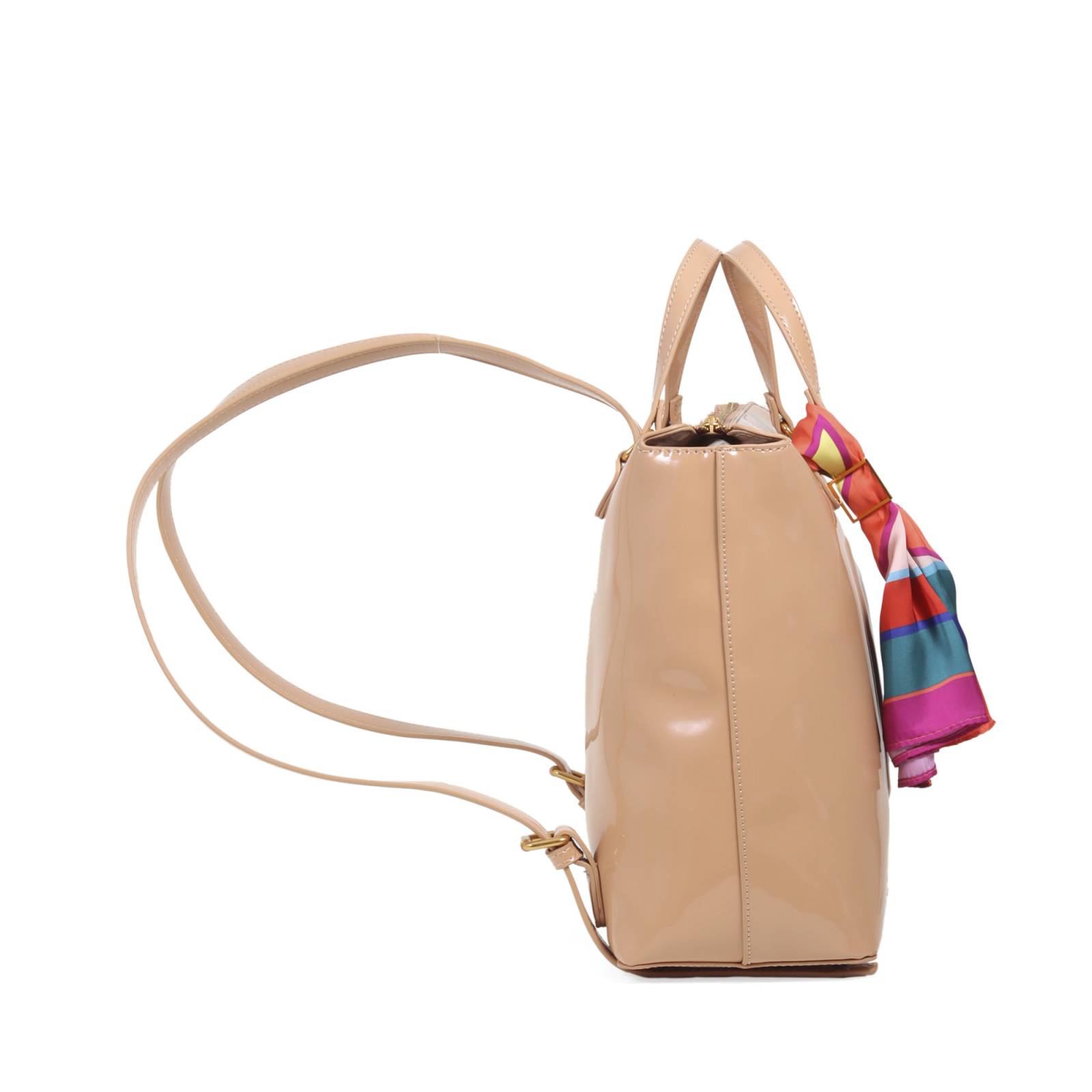 Mochila Cloe Para Mujer Charol Monograma Oe
