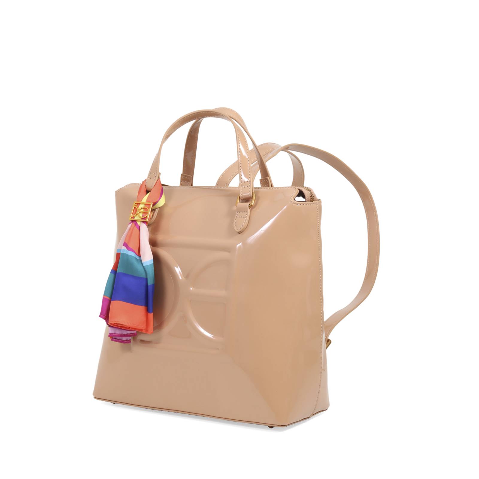 Mochila Cloe Para Mujer Charol Monograma Oe