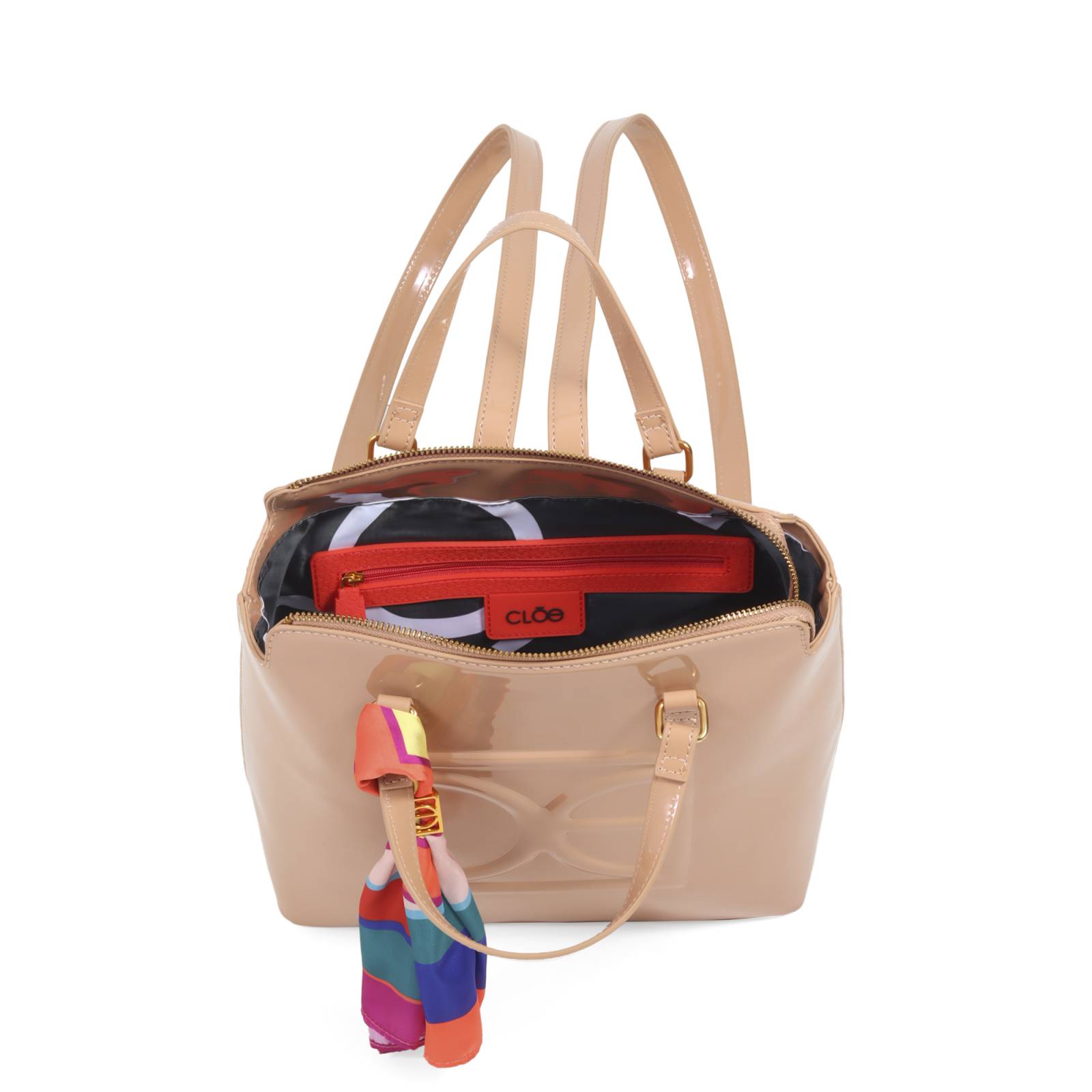 Mochila Cloe Para Mujer Charol Monograma Oe