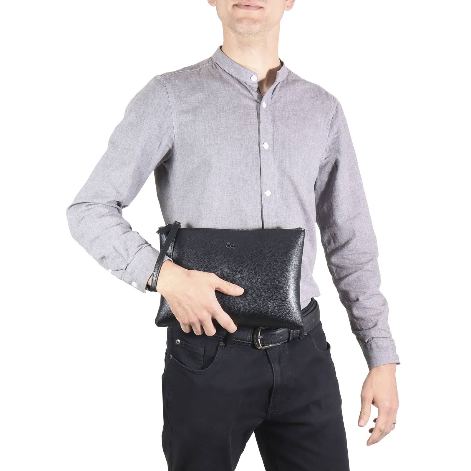 Cartera para Hombre Cloe Uomo Porta Documentos Piel Genuina