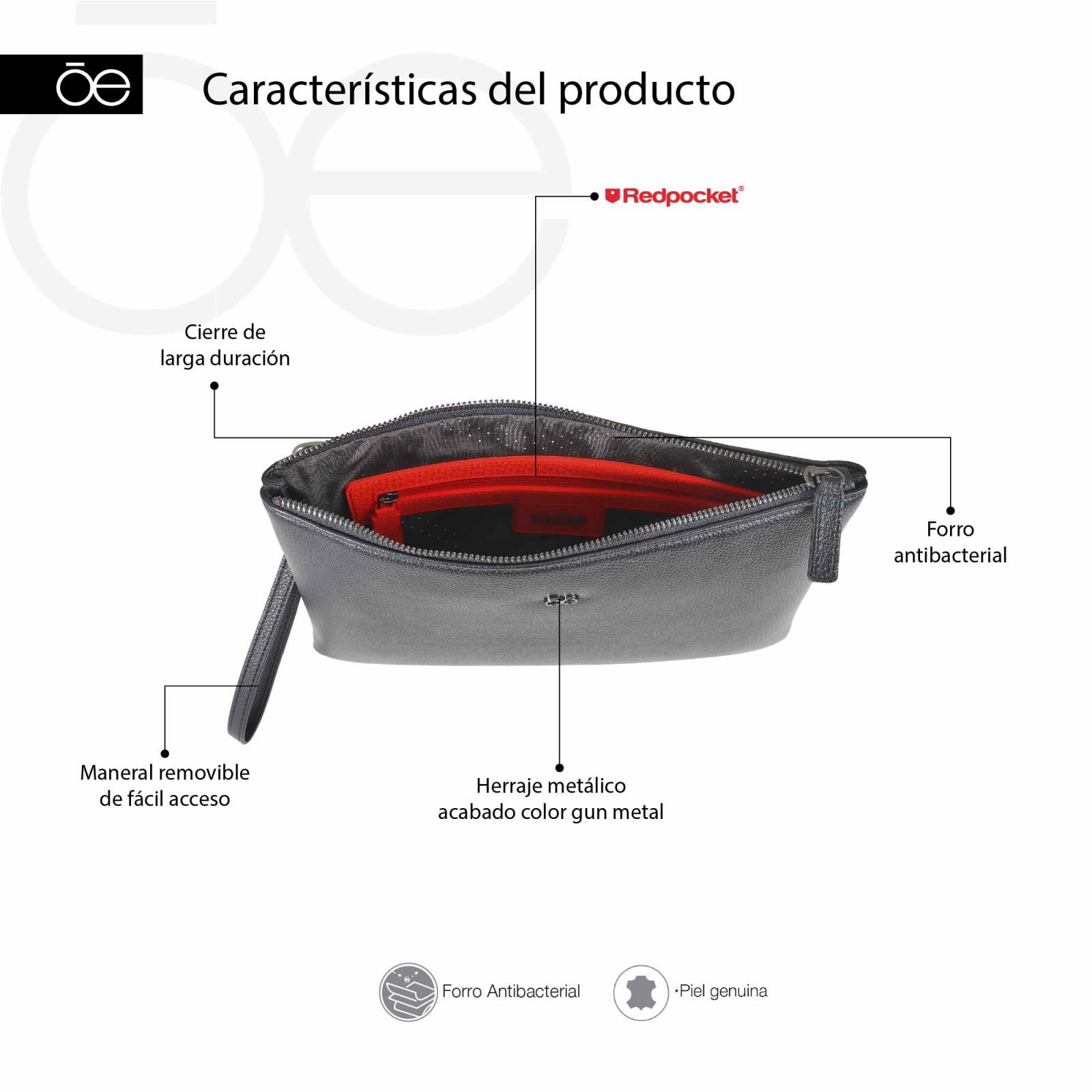 Cartera para Hombre Cloe Uomo Porta Documentos Piel Genuina