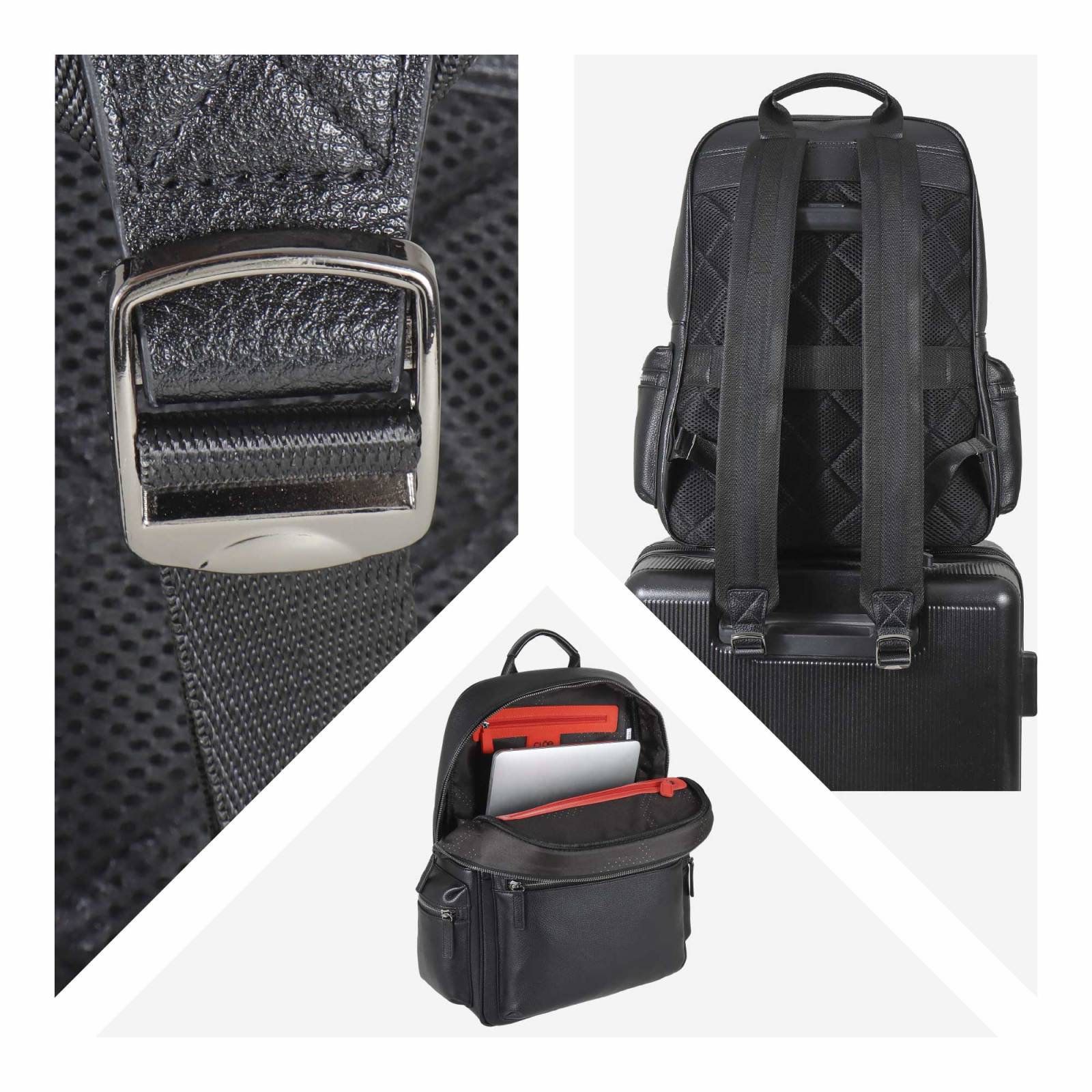 Mochila para Hombre Cloe Uomo Porta Laptop 15  Piel Genuina