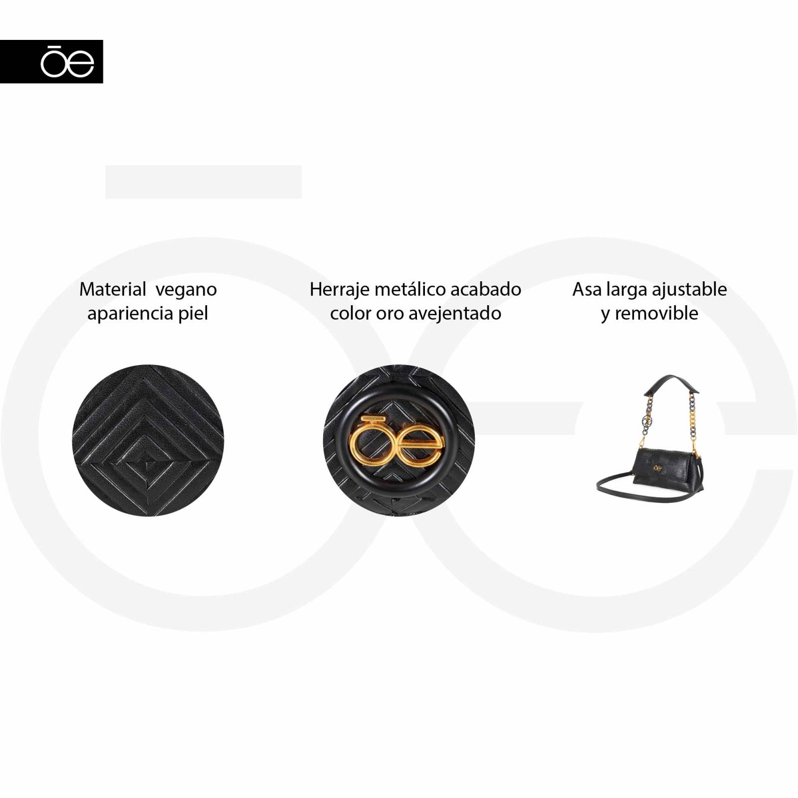 Bolsa Lady Bag para Mujer Cloe Asas Intercambiables