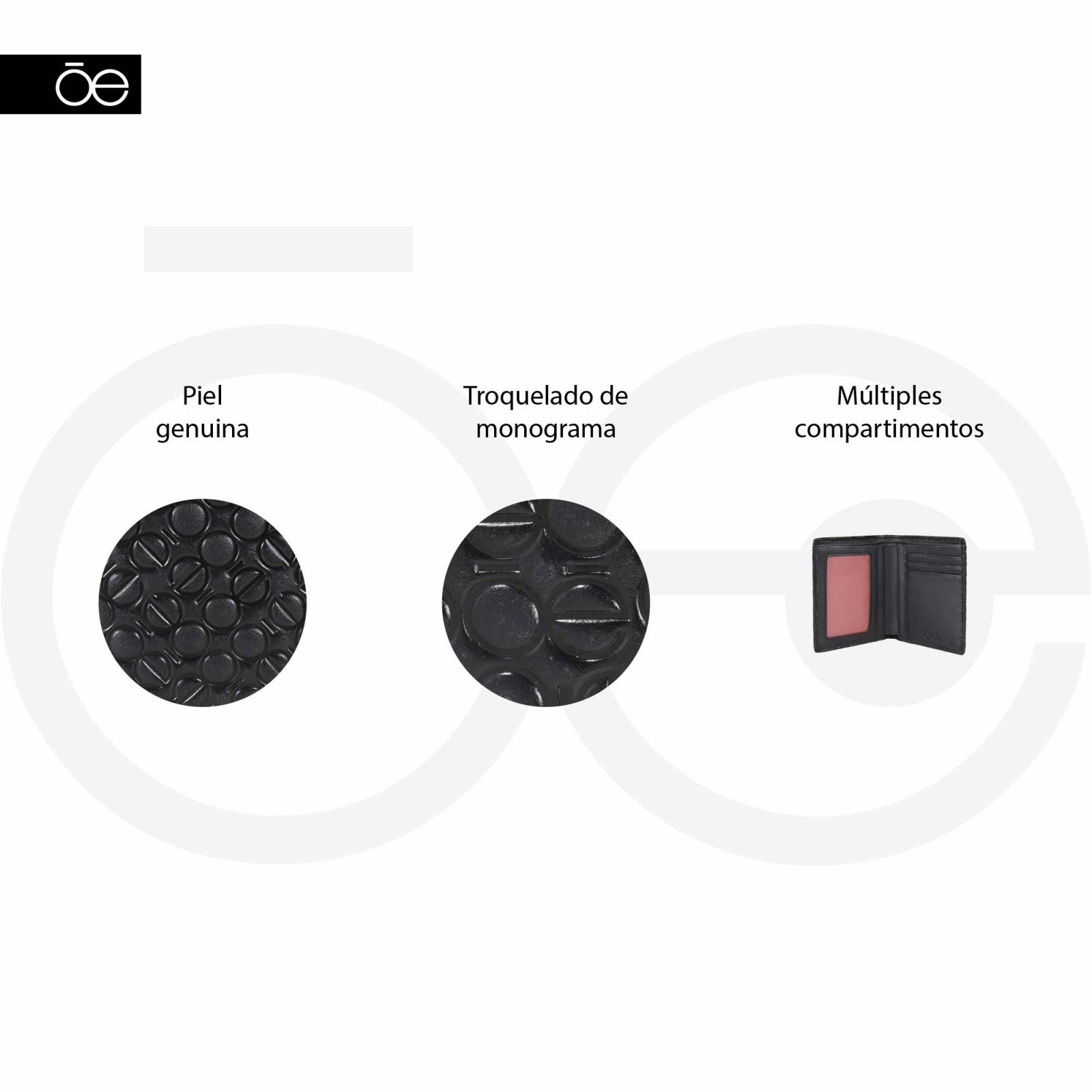 Cartera Flap para Hombre Cloe Uomo Piel Genuina Monograma