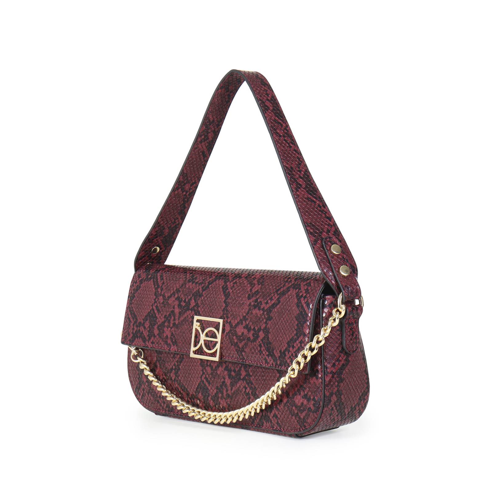 Bolsa Baguette para Mujer Cloe con Cadena Decorativa
