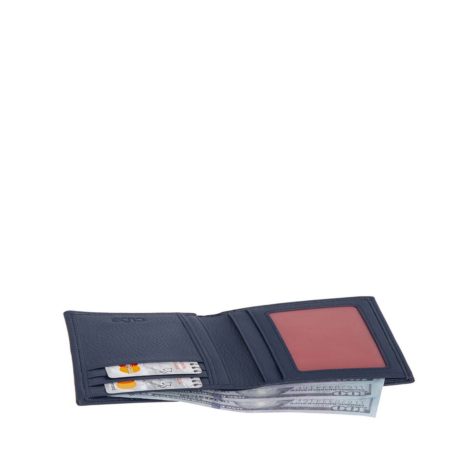 Cartera Cloe Uomo Chica Flap Piel Genuina Herraje Metálico