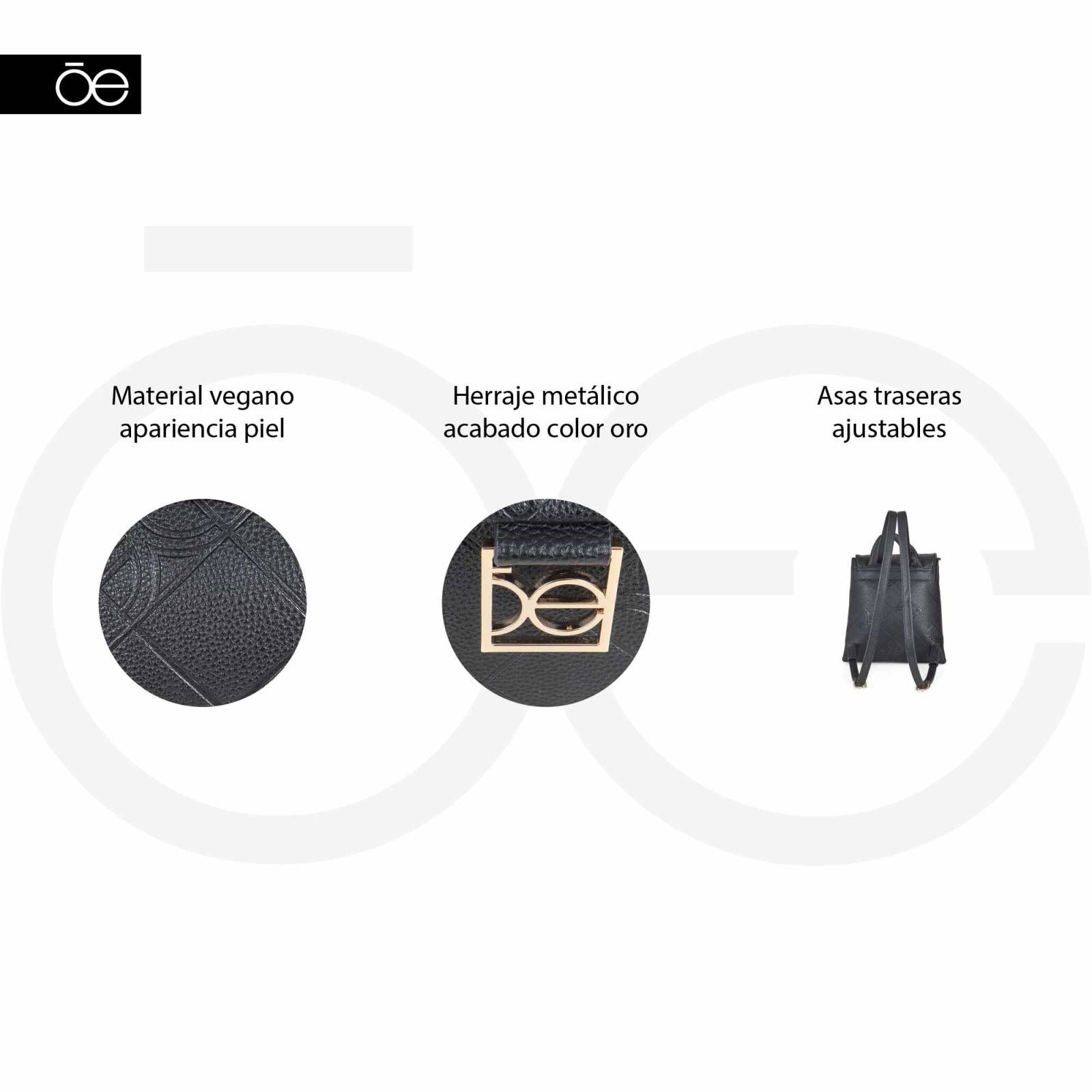 Mochila para Mujer Cloe Detalle Monograma Troquelado