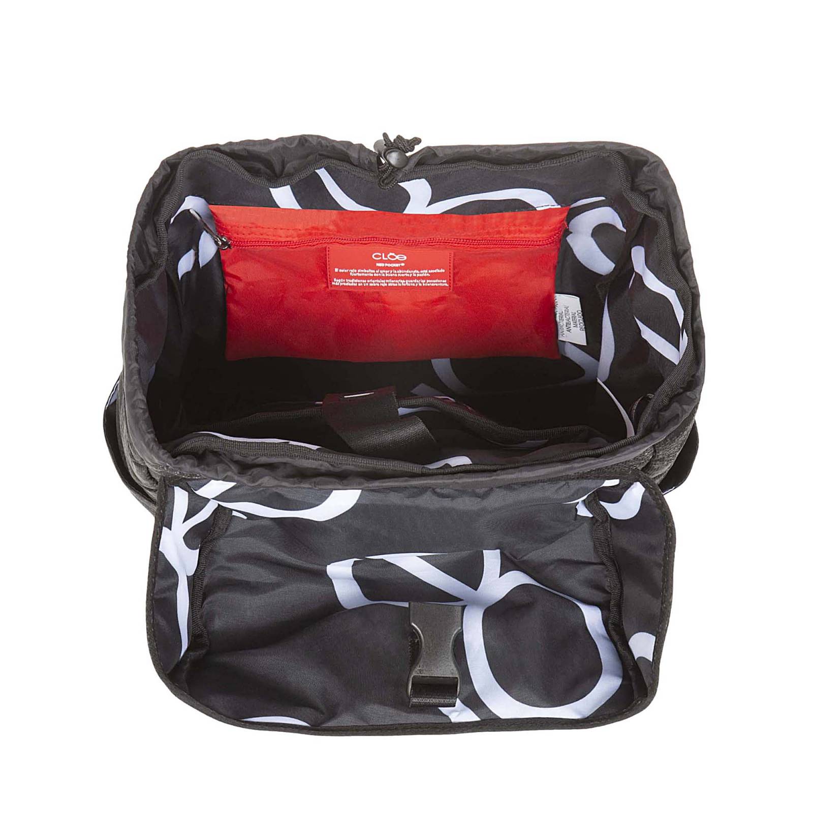 Mochila Unisex Cloe Grande Material reciclado Reflejante