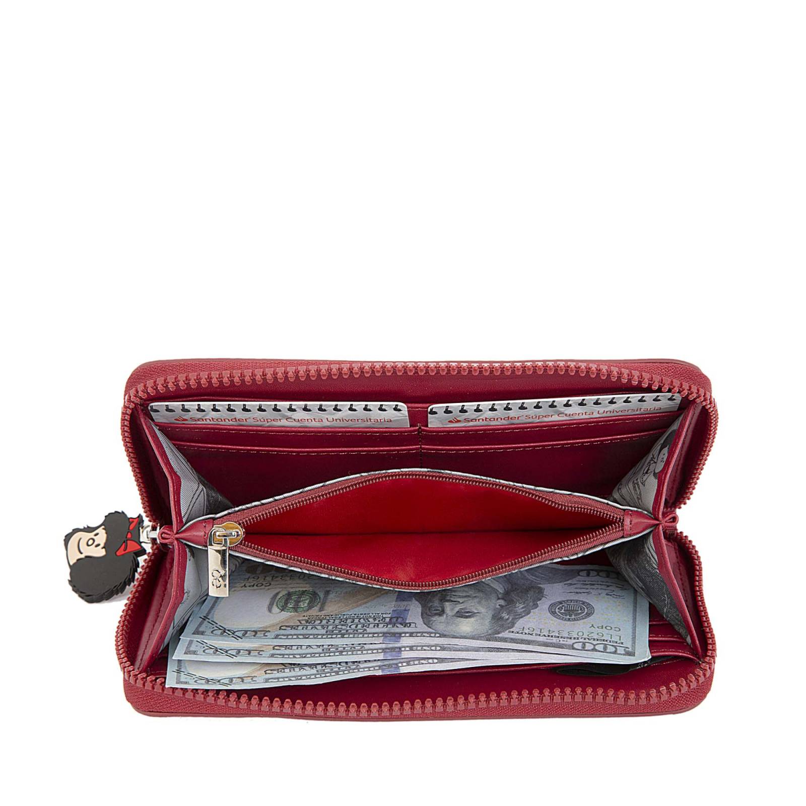 Cartera Para Mujer Cloe Grande Cierre Sencillo Mafalda X Oe