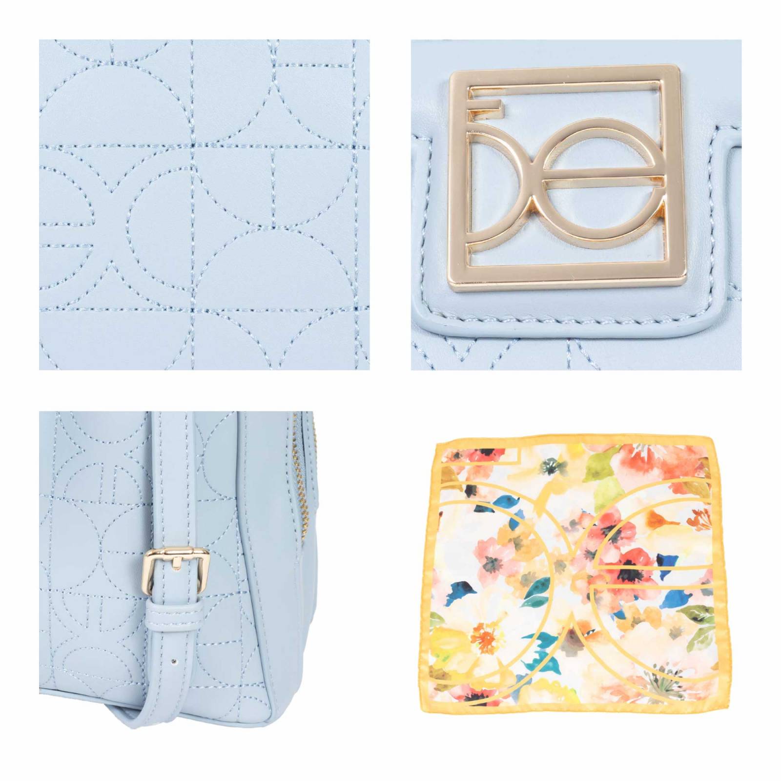 Mochila para Mujer Cloe Bordado con Mascada