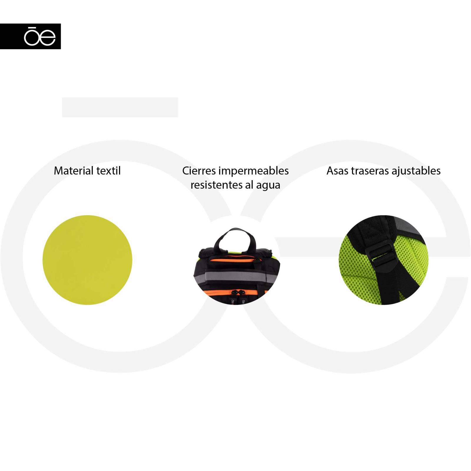 Cloe   Mochila Apilable Detalles Reflejantes 