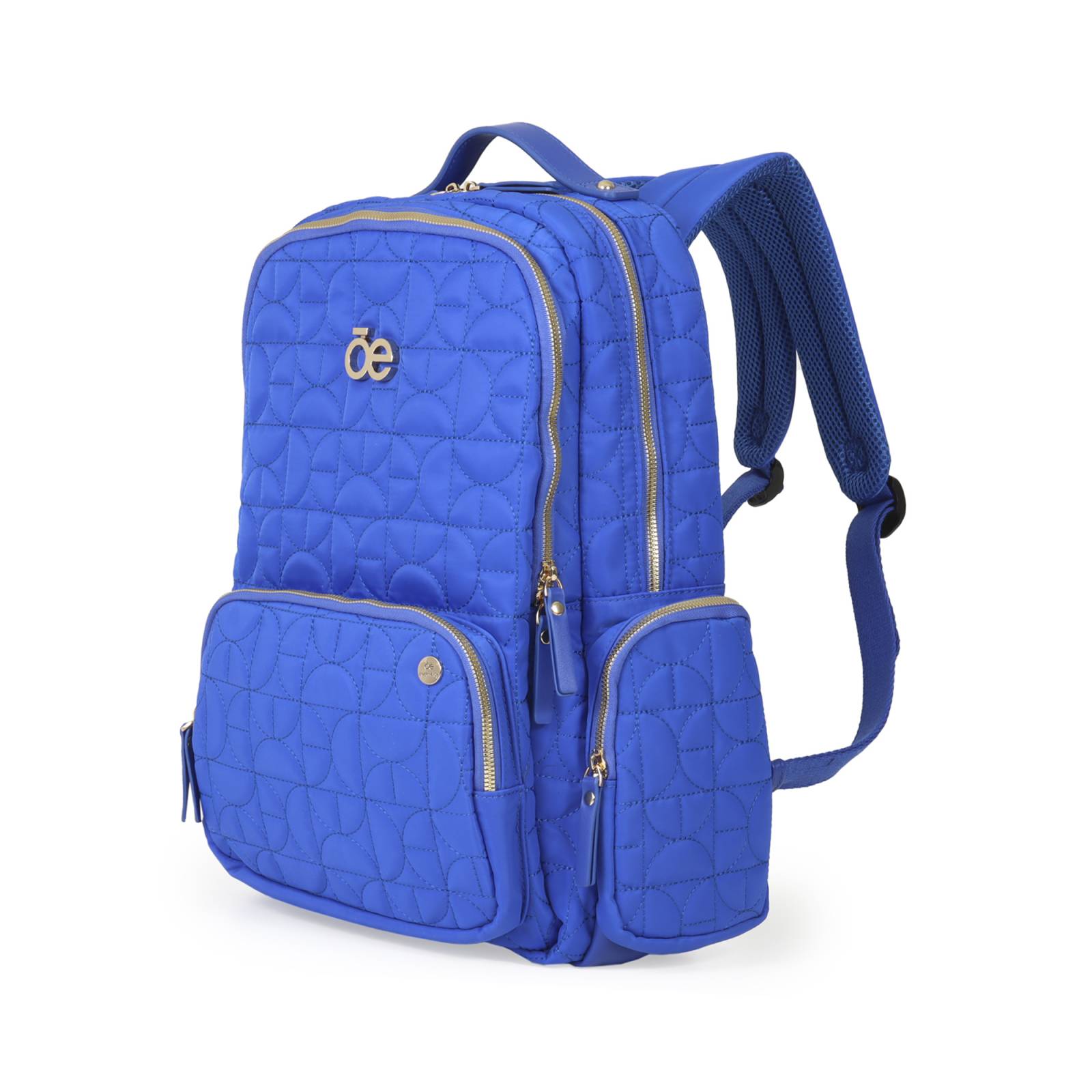 Pañalera Mochila Cloe Nylon Acolchado con Accesorios